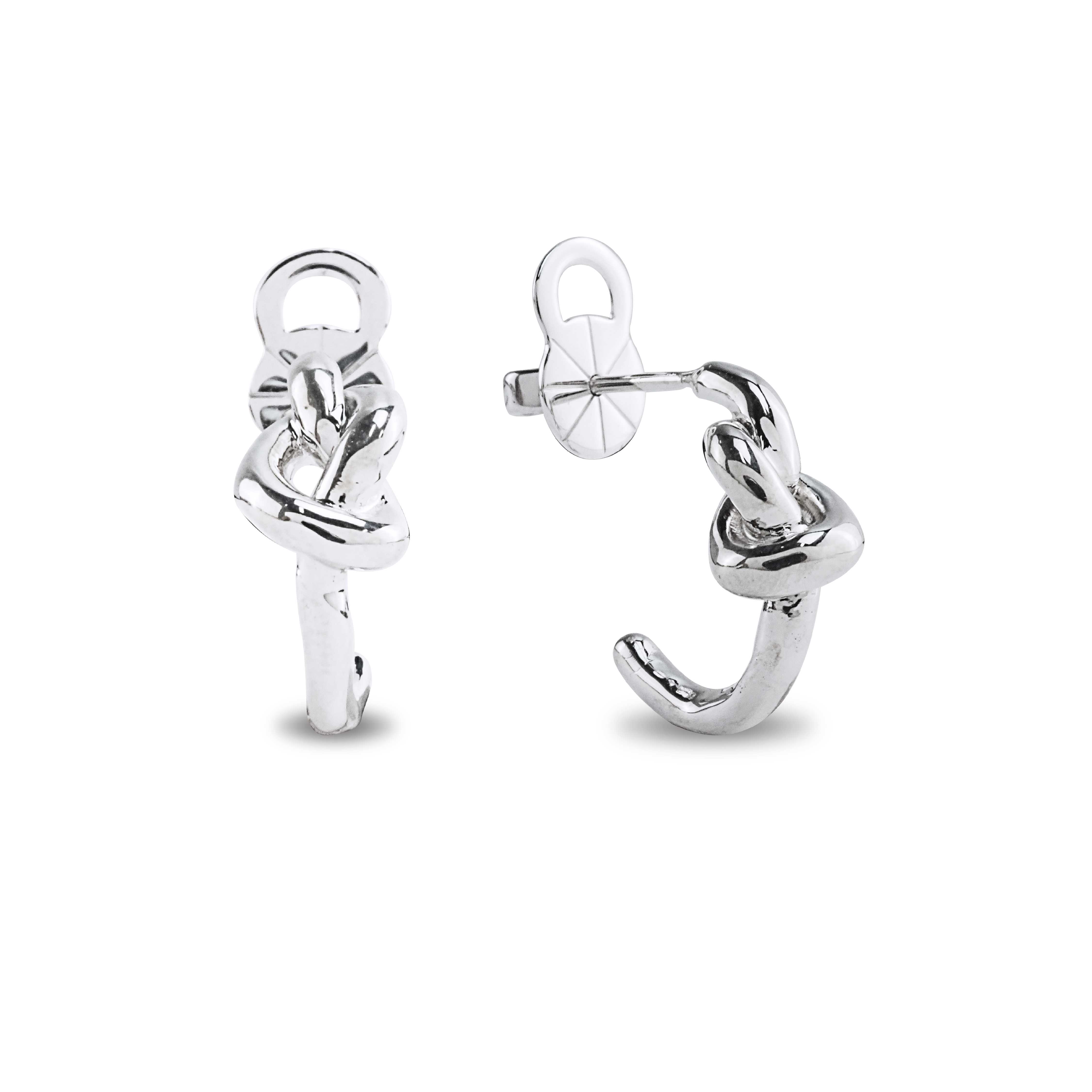 C Heart Earrings