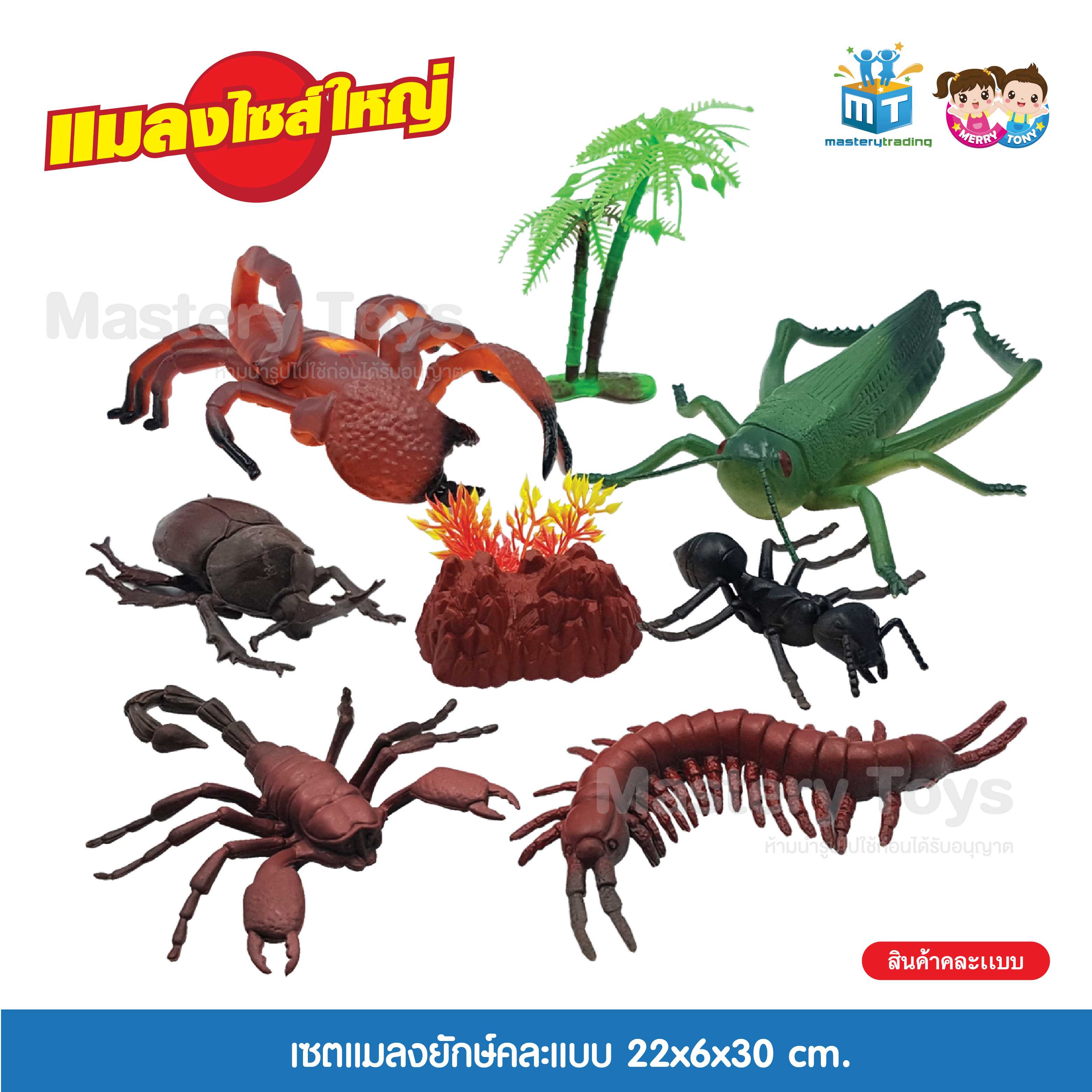 เซตแมลงยักษ์(คละแบบ) ของเล่นเด็ก ของเล่นเสริมพัฒนาการ T001-JM001025B0 - 6267993413192