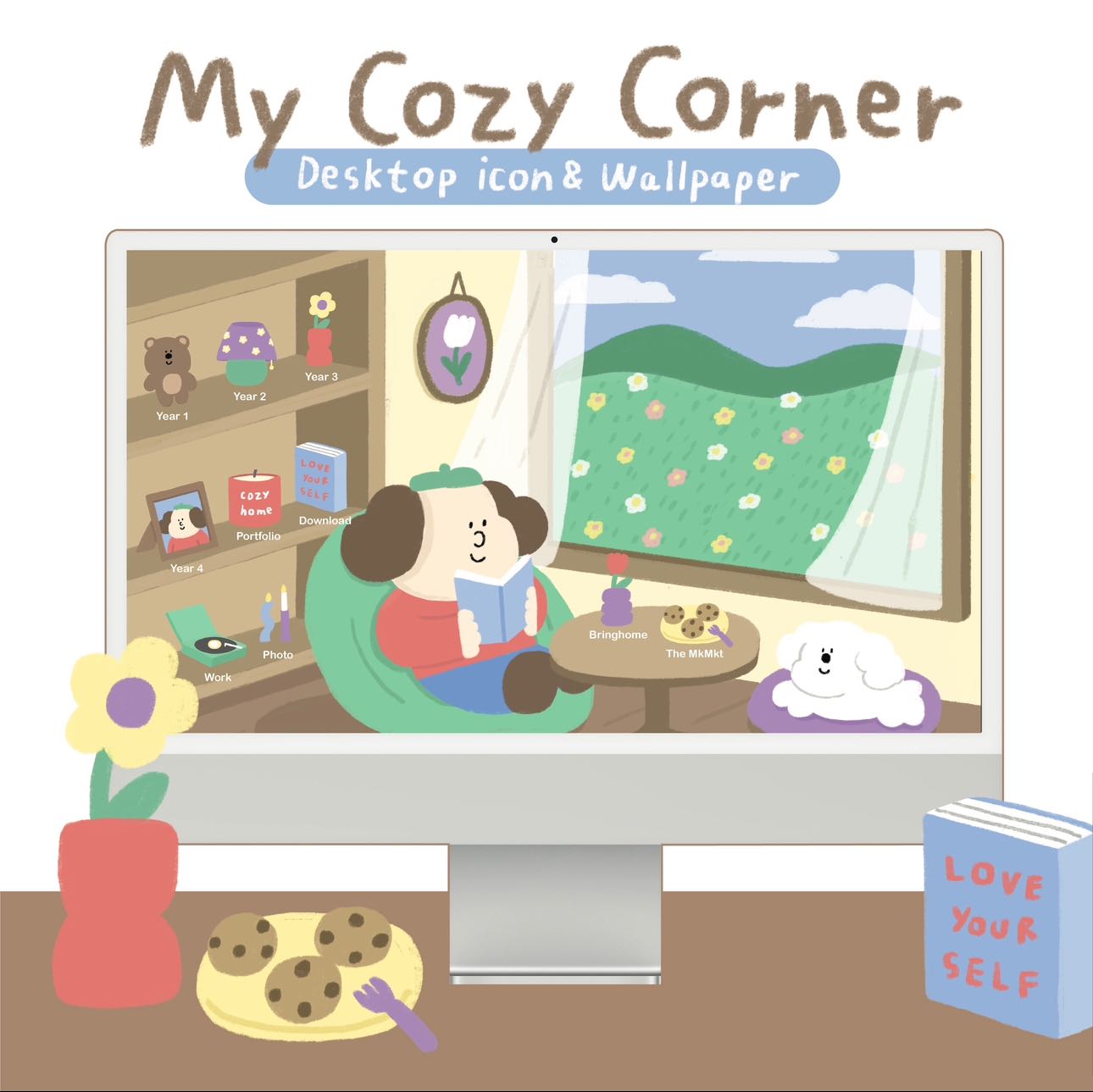 My cozy corner desktop icon&wallpaper