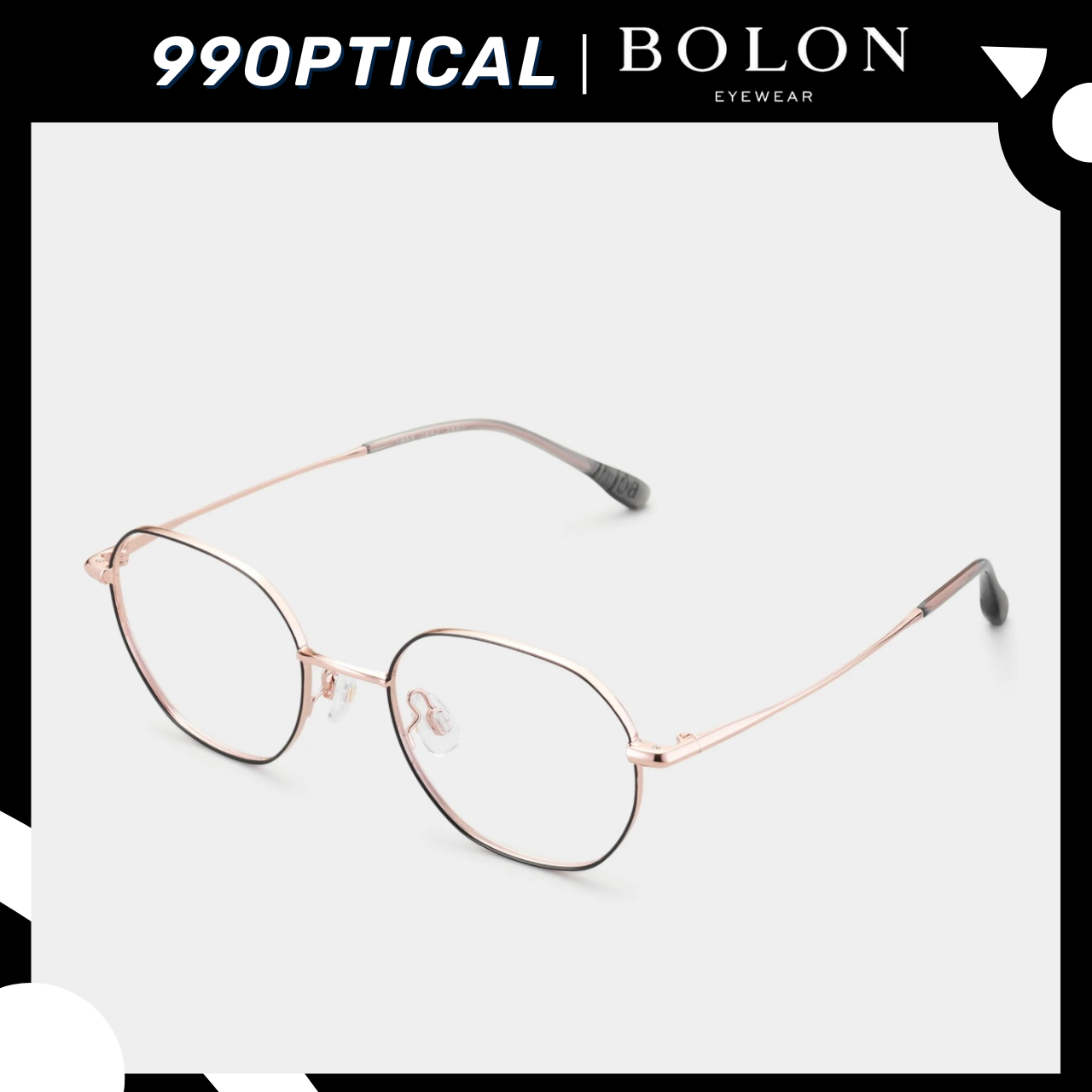 กรอบแว่นตา Bolon Eyewear รุ่น Peoria BJ7295 แว่นทรง Retro แว่นสายตา ตัดเลนส์สายตา