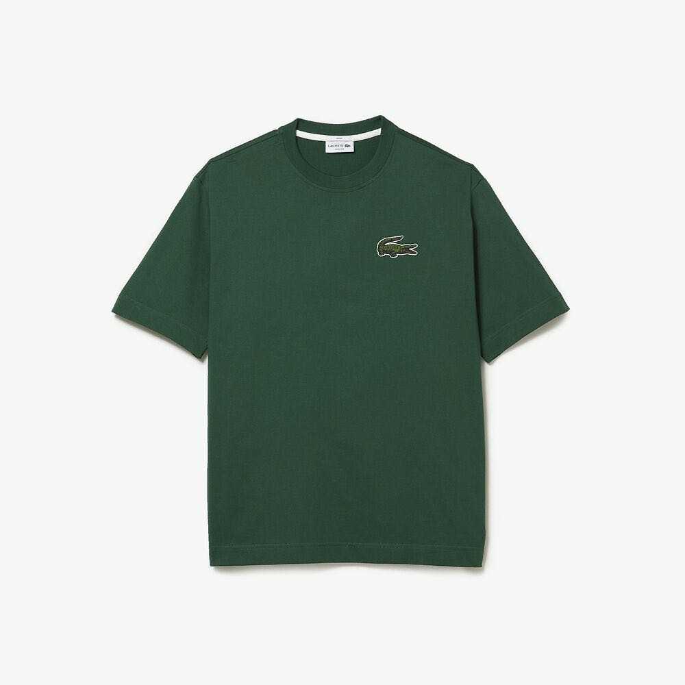 Unisex Loose Fit Large Crocodile Organic Cotton T-shirt