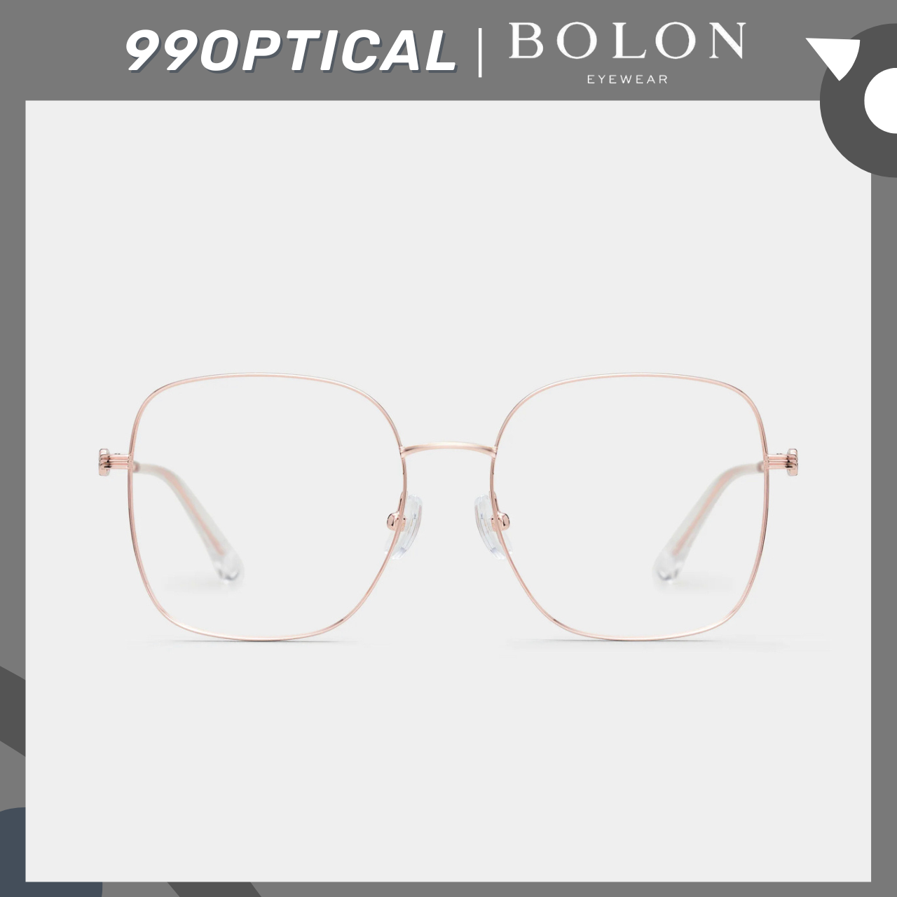 กรอบแว่นตา Bolon Eyewear รุ่น Mackay BH7007 รุ่นใหม่ น้ำหนักเบา ทรง Retro-Oversized