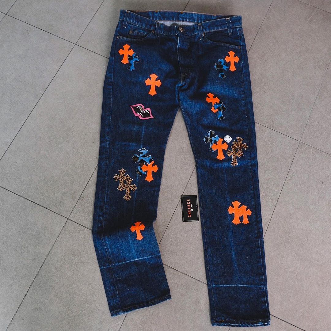 Chrome Hearts Levi’s St. Barth Denim Jeans ( Customized )