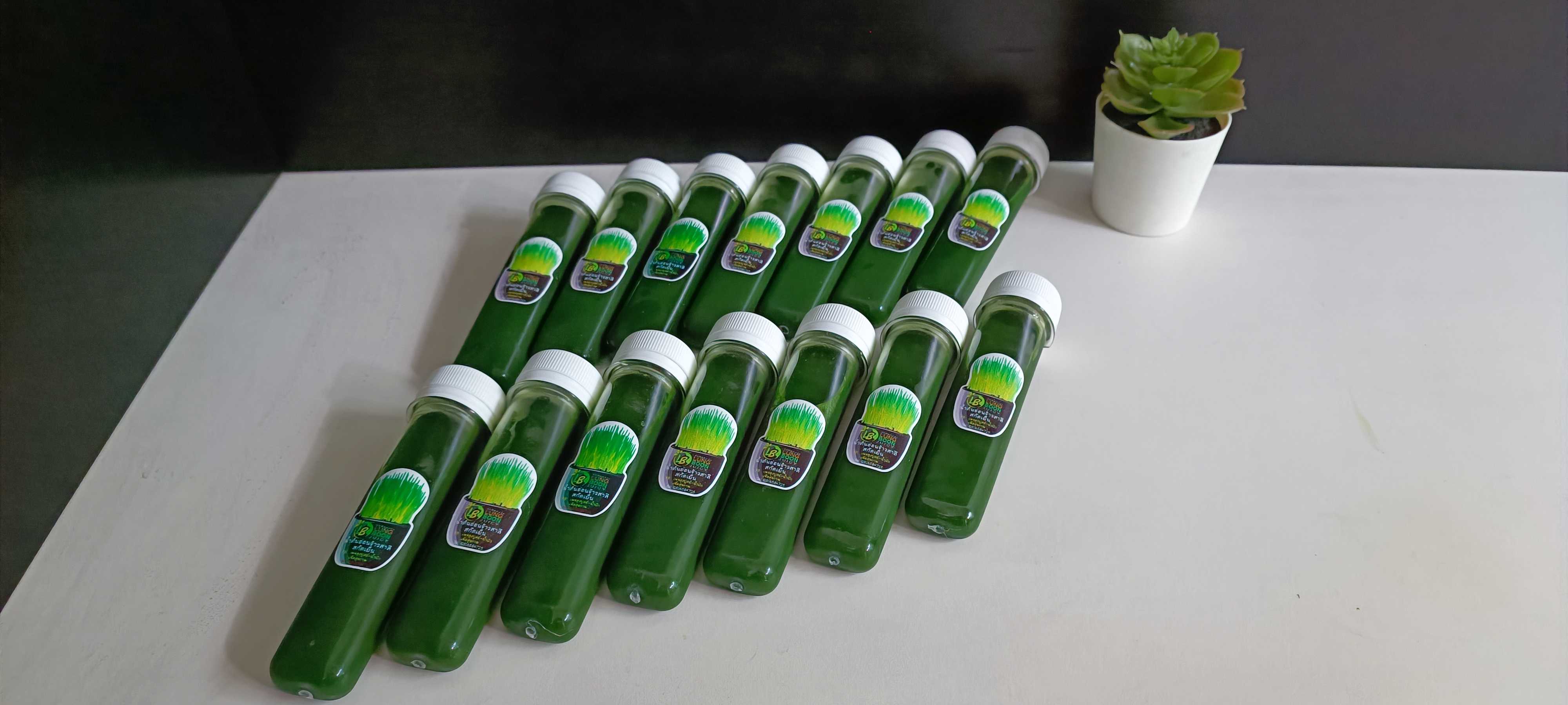น้ำต้นอ่อนข้าวสาลี(วีทกราส100%) เซ็ท 14 หลอด ขนาด 50 มล.