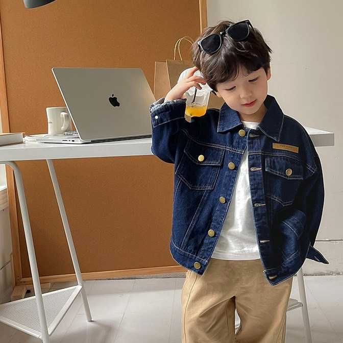 Korea kids denim jacket - แจ็คเก็ตยีนส์เด็กสายเกา