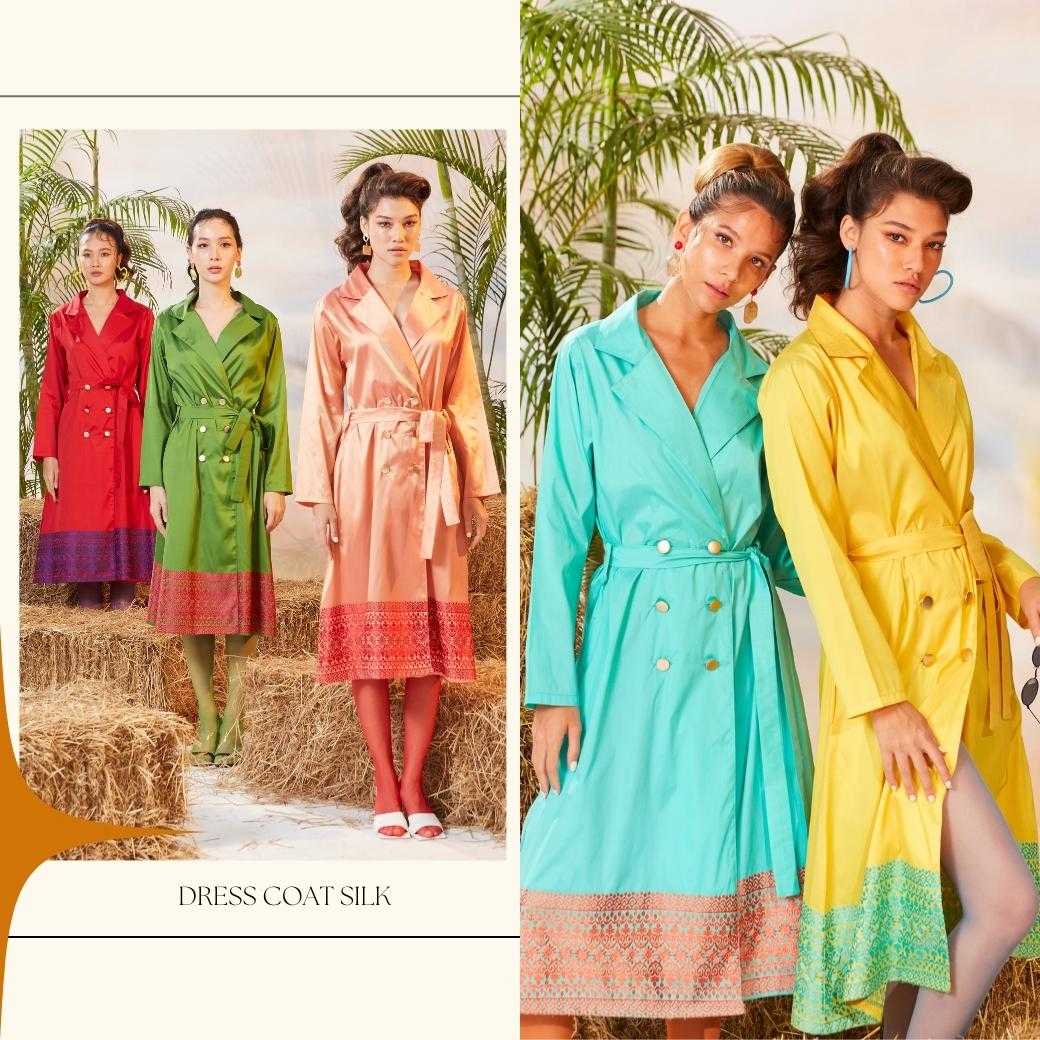 Dress Coat silk Exclusive Collection ผ้าไทย