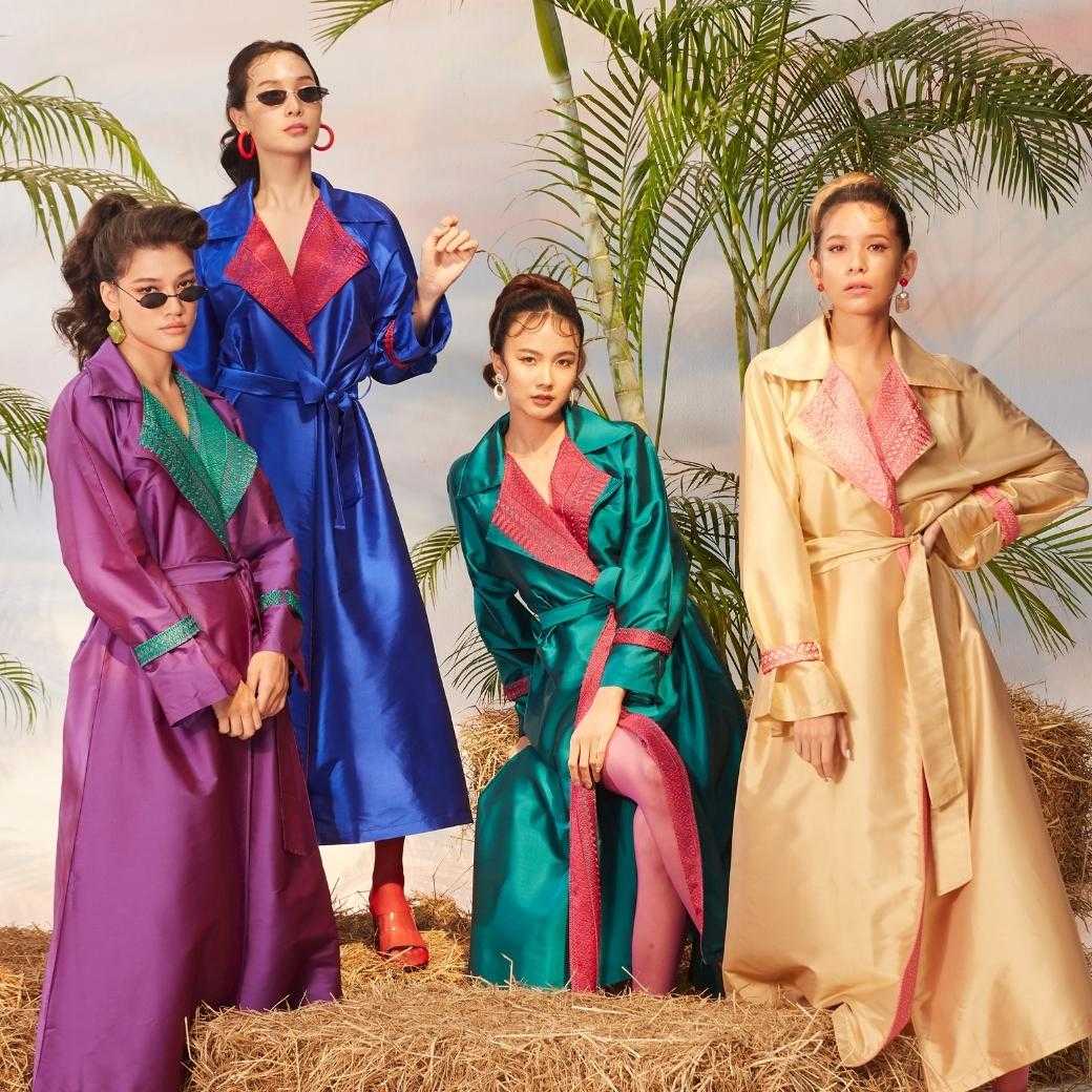 Trench Coat silk Exclusive Collection มี2ความยาว