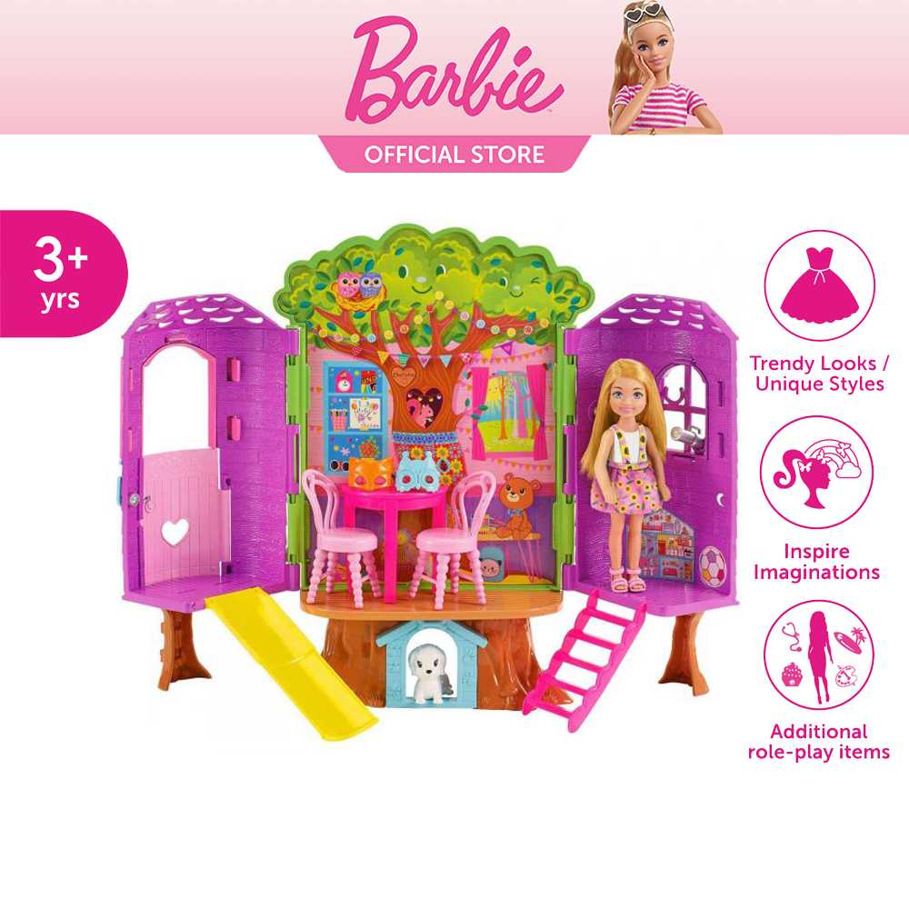 Barbie Movie Falimy Chelsea with Tree House (HPL70)
