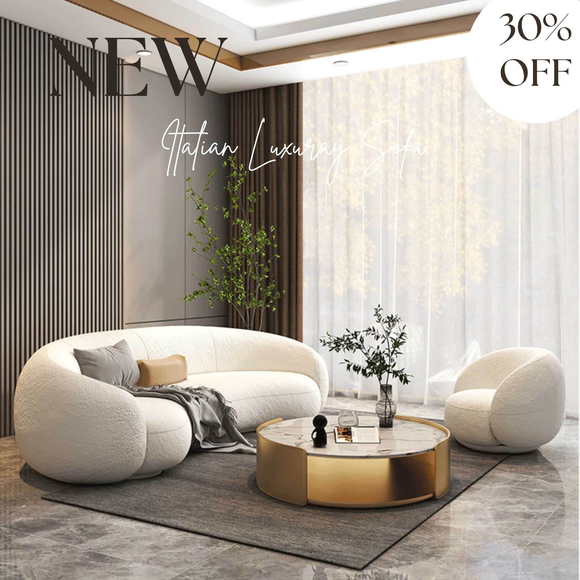 ชุดโวฟา✦  NEW 2023 ✦ Italian Luxury Sofa  #SN-FNT20230024