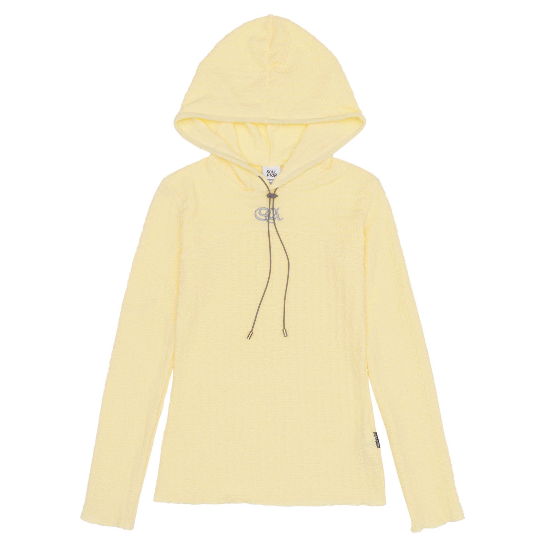 (pre,รวมส่ง) e-string crinkle hoodie /sculptor