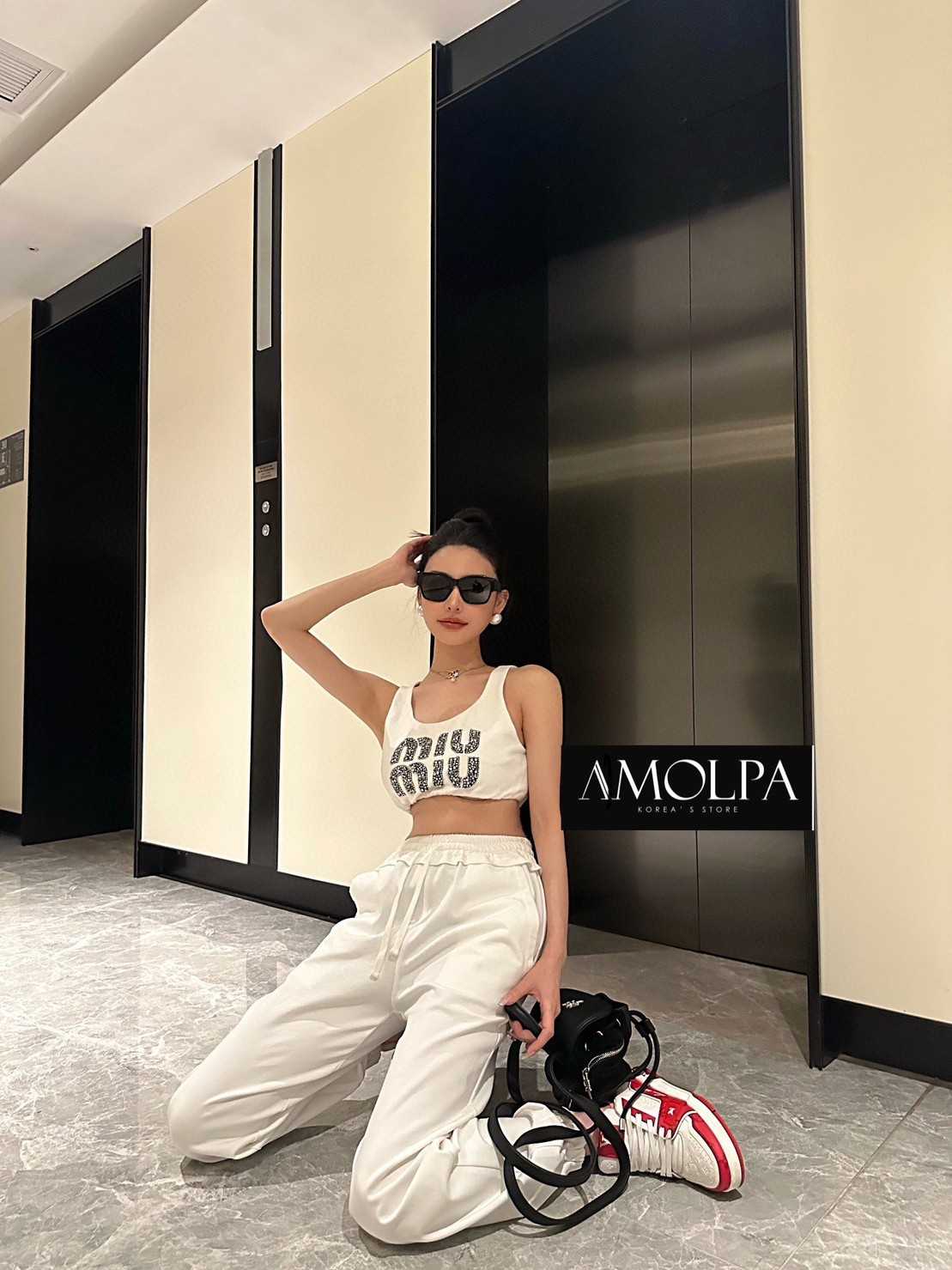 SET CROP + PANTS MIU MIU