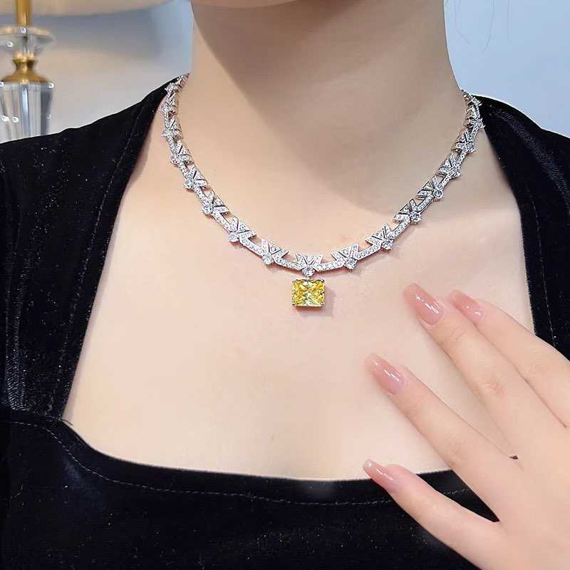 yellow diamond necklace