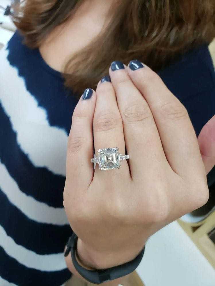 แหวนเพชร asscher cut diamond