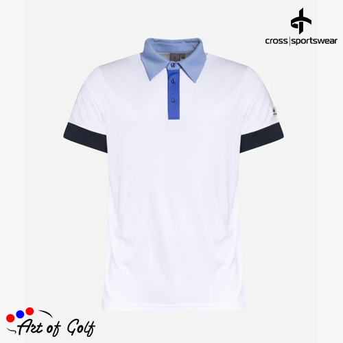 Cross M Block Polo (White)