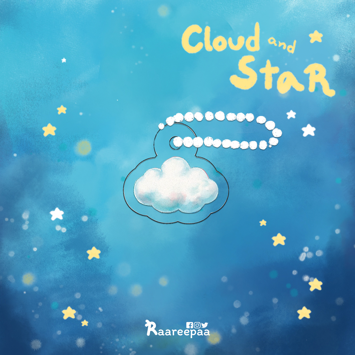 Acrylic Keychain - Mini Cloud