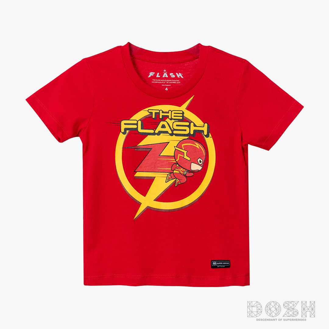 DOSH BOY'S T-SHIRTS THE FLASH MOVIE 2023 เสื้อยืดคอกลม แขนสั้น เด็กชาย DFMBT5001-RE