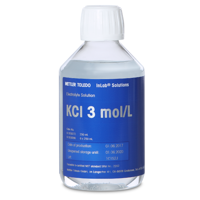 Electrolyte 3 mol/L KCl, 250mL