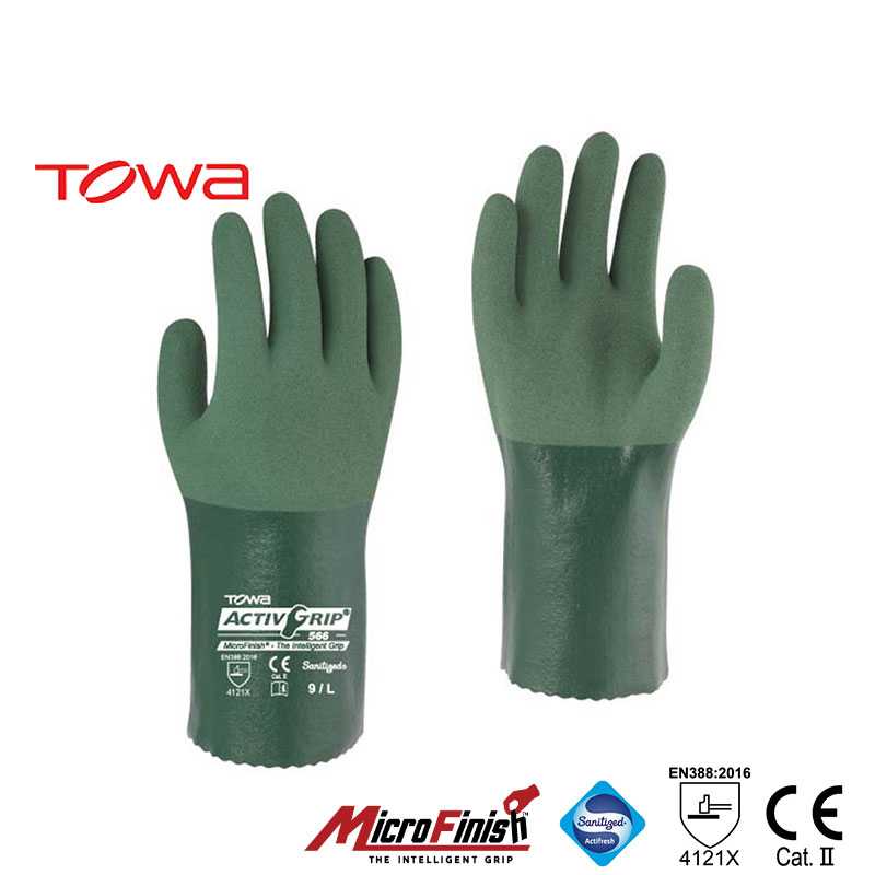 ถุงมือยางไนไตร TOWA™ รุ่น ActivGrip™ 566