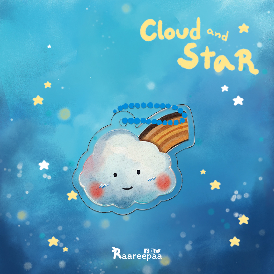 Acrylic keychain - Cloud Twin 01