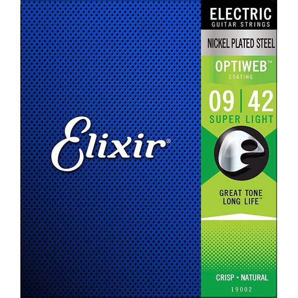 สายกีต้าร์ไฟฟ้า Elixir Nickel Plated Steel OPTIWEB COATING
