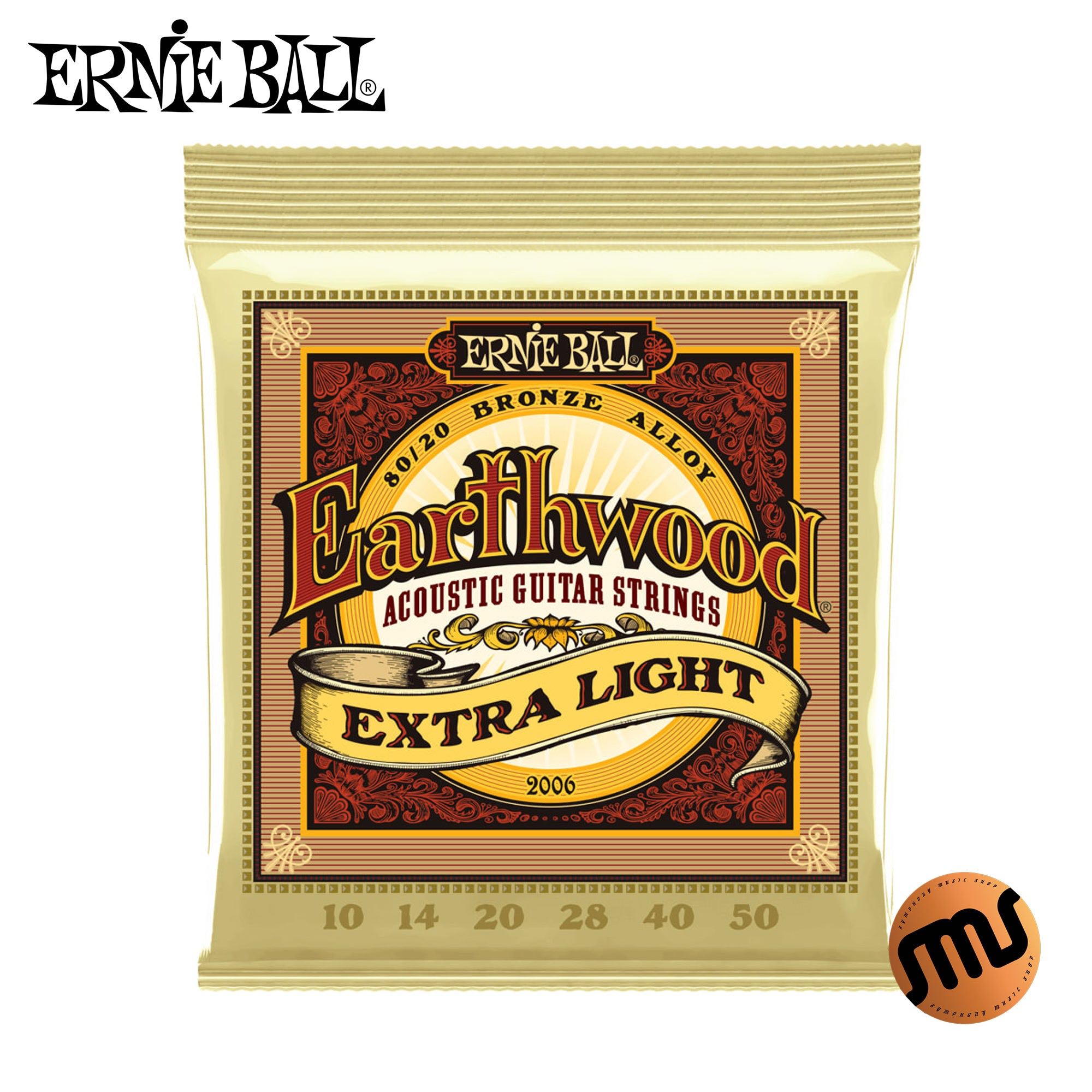 สายกีต้าร์โปร่ง ERNIE BALL EARTHWOOD เบอร์ 10/50