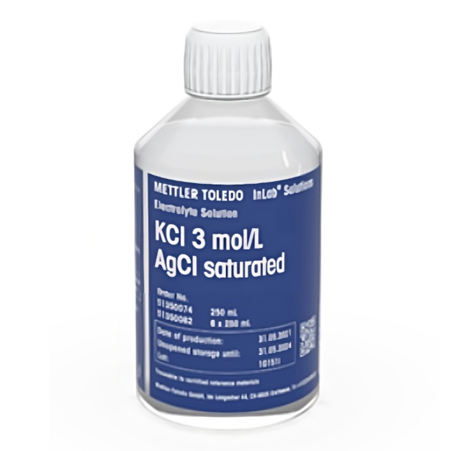 Electrolyte 3 mol/L KCl Sat AgCl, 250mL