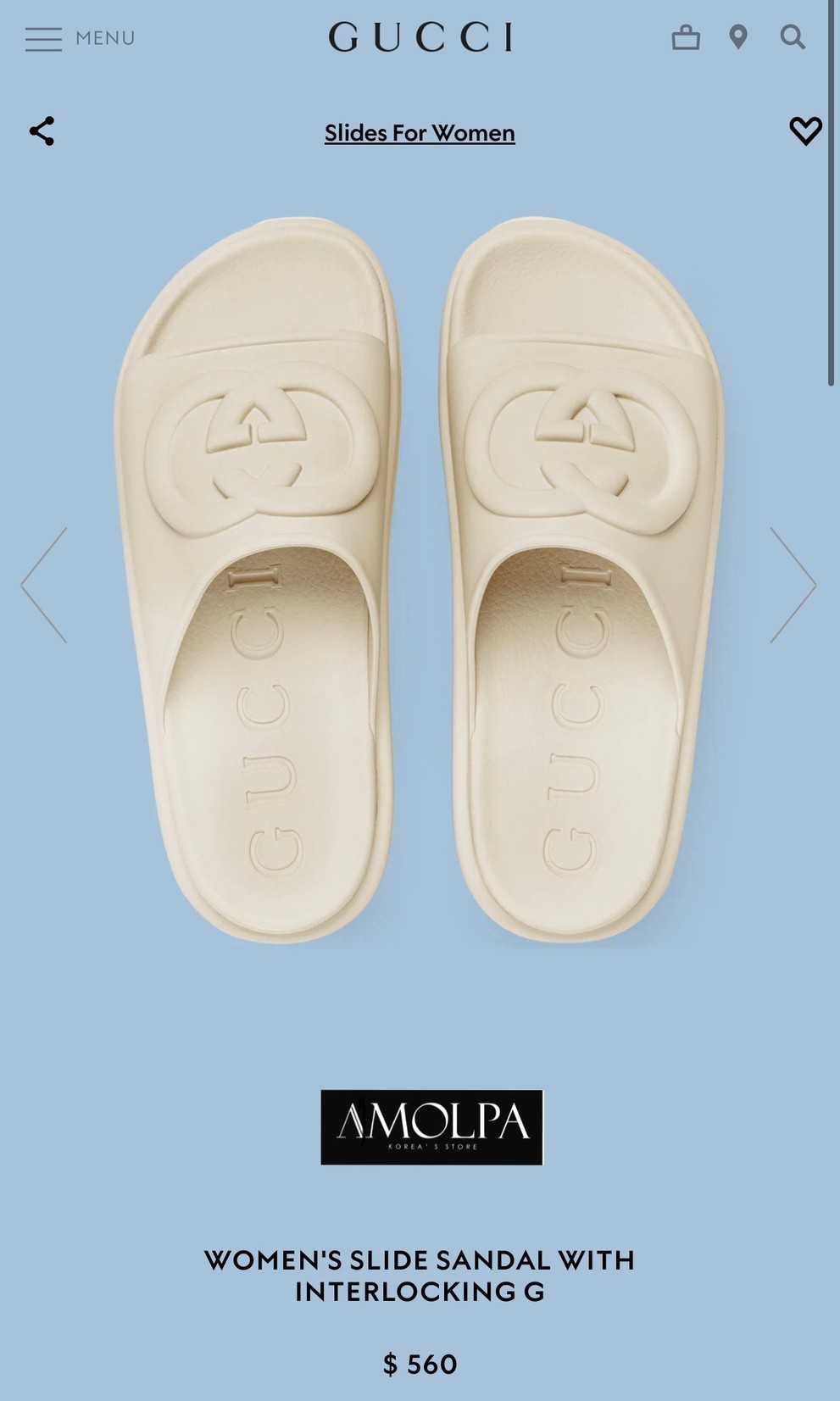 รองเท้า GUCCI WOMEN GG