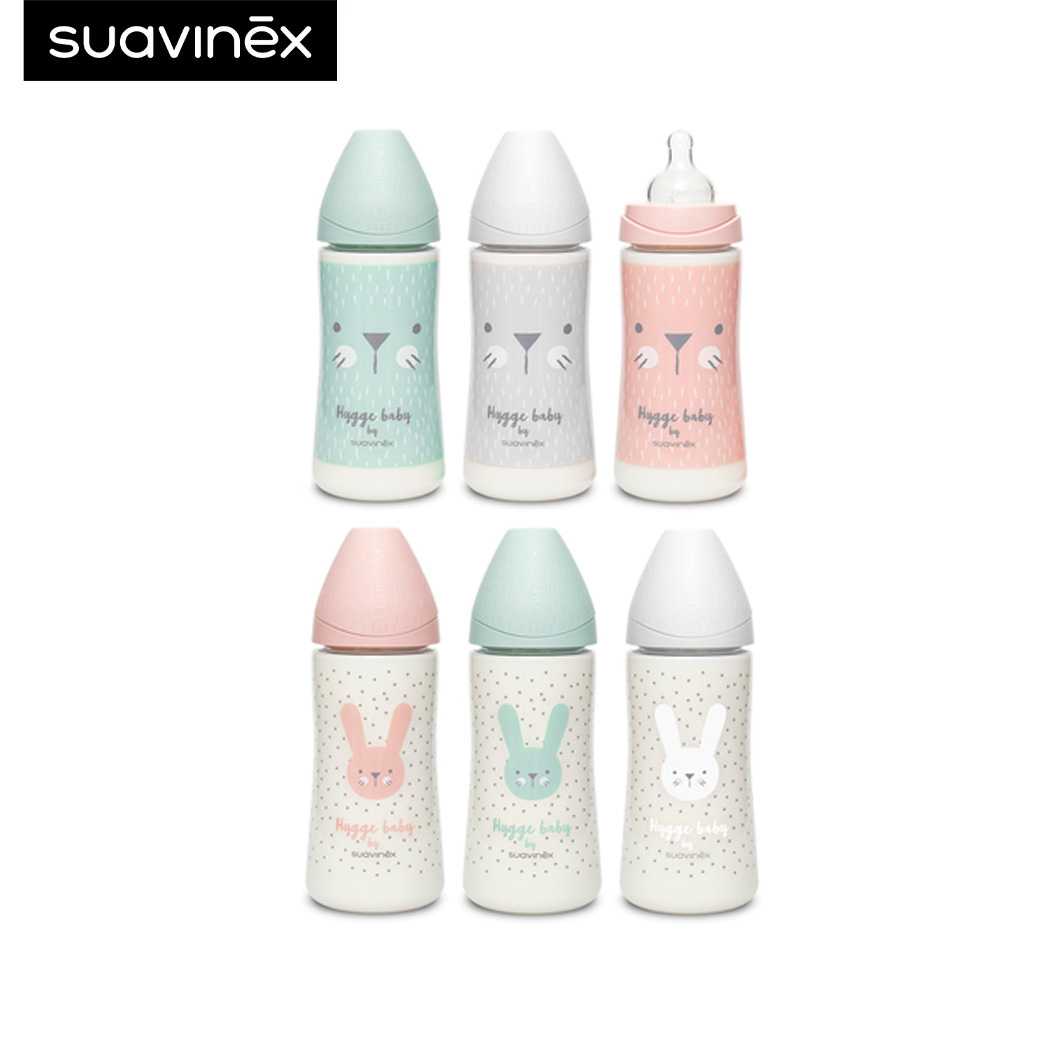 Suavinex ขวดนม ลาย HYGGE : 360ml Premium PA polyamide wide neck bottle  อายุ 12-24 M