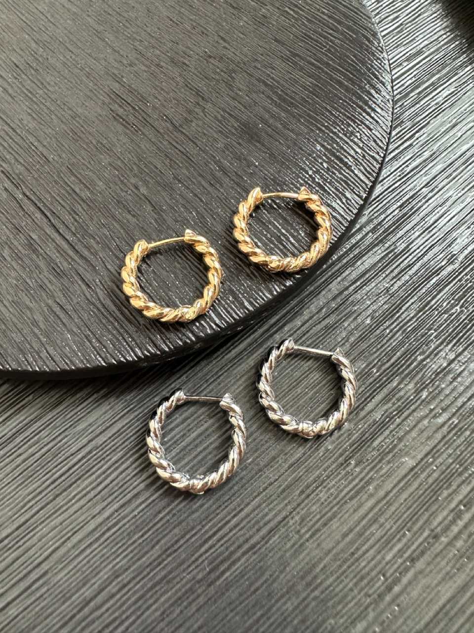 ต่างหูห่วง รุ่น JINNY ต่างหูห่วงสีทอง ต่างหูห่วงสีเงิน