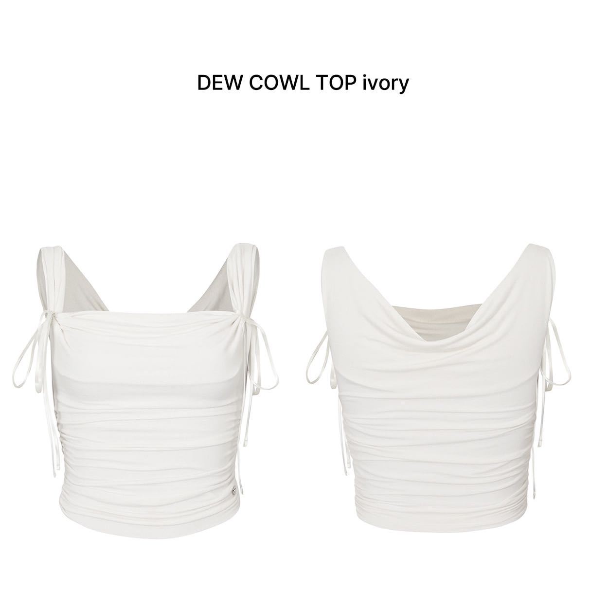 (pre,รวมส่ง) dew cowl top /pain or pleasure