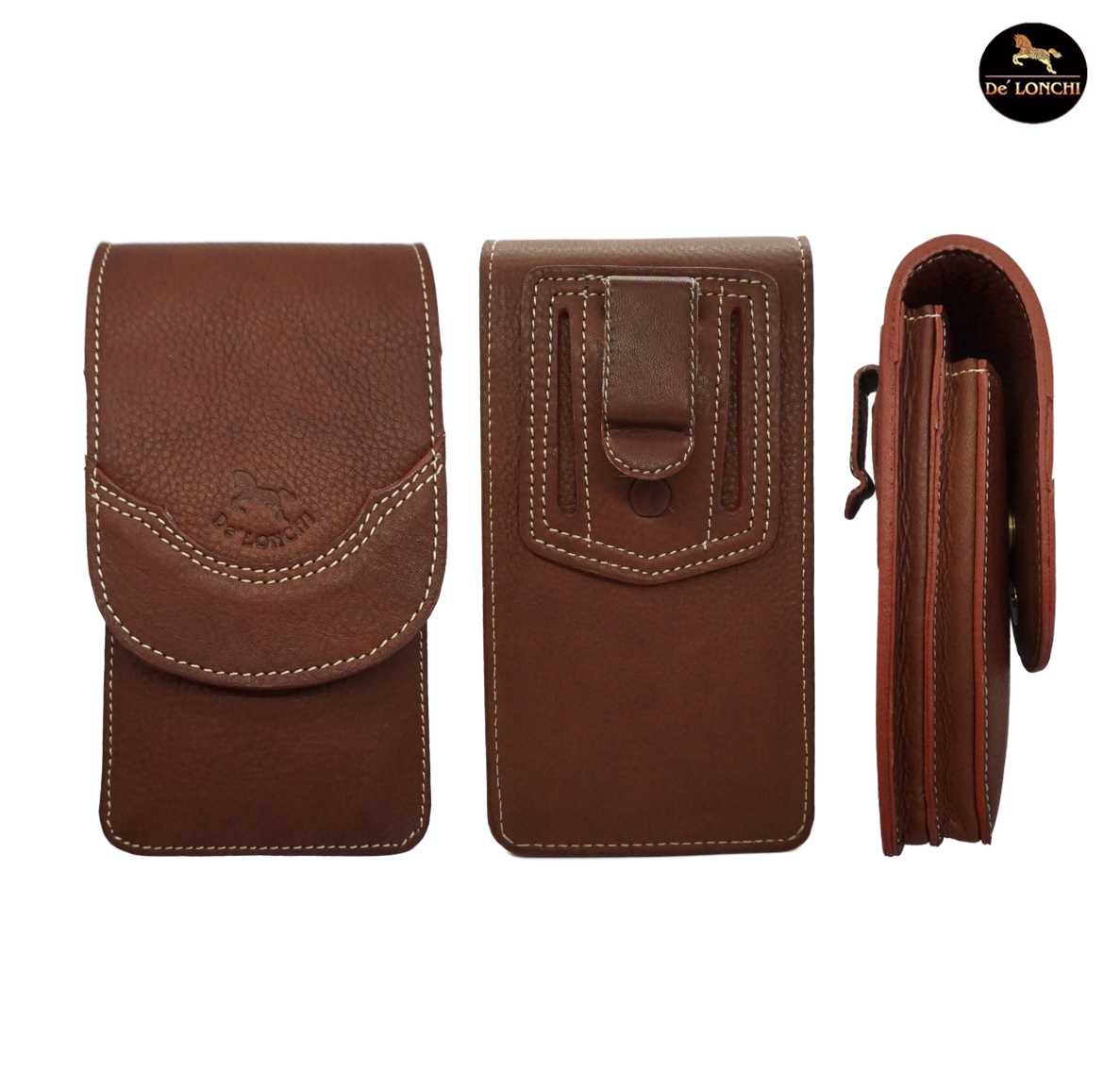 Delonchi 2in1 กระเป๋าร้อยเข็มขัด กระเป๋าใส่โทรศัพท์เหน็บเข็มขัด กระเป๋าเหน็บเอว ซองหนังเหน็บเข็มขัด