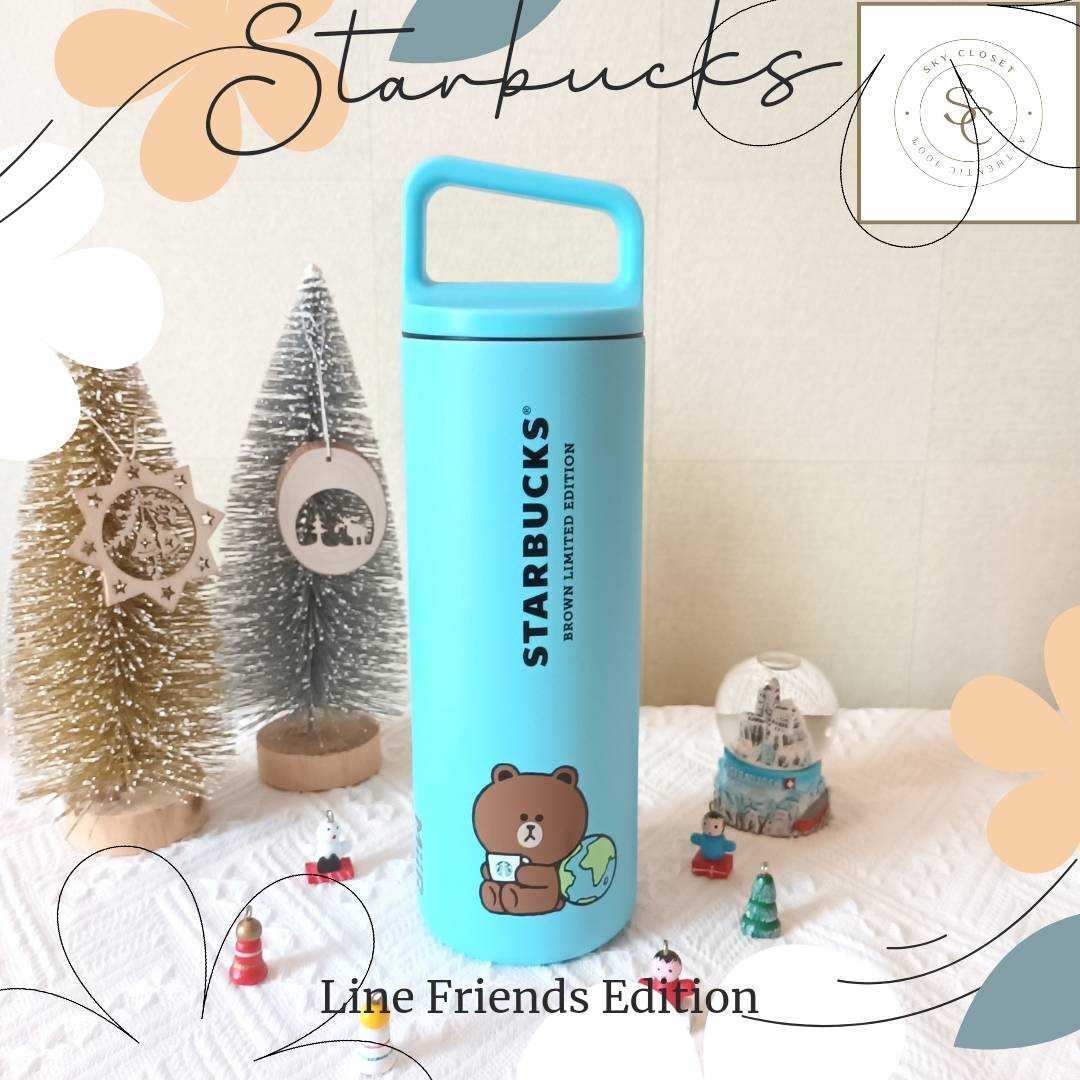 Starbucks X LINE FRIENDS 2022 ขวดน้ำเก็บอุณหภูมิ Starbucks Thailand ของแท้ 100%