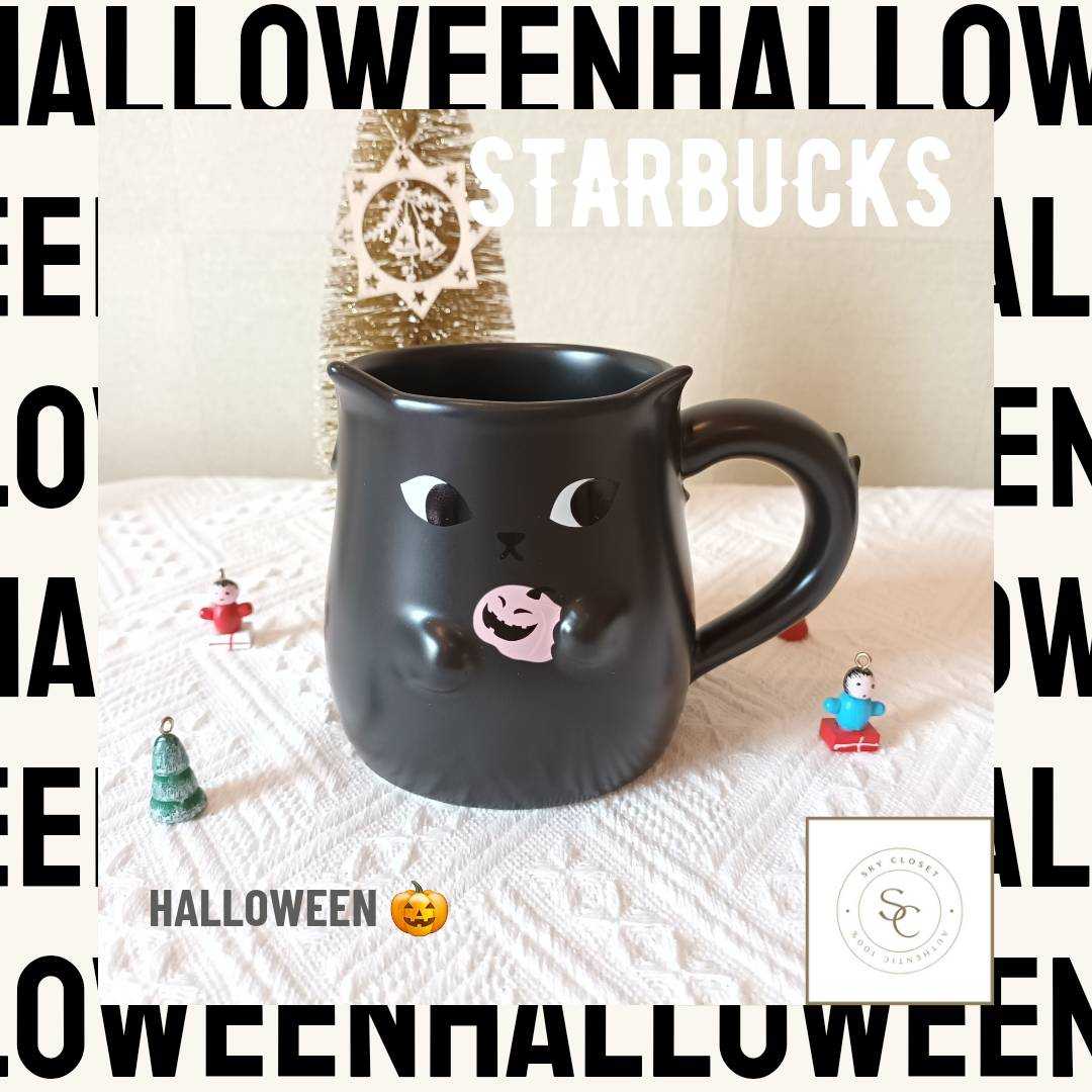 แก้ว Mug แมวดำ Halloween Collection 2022 จาก Starbucks Thailand ของแท้ 100%
