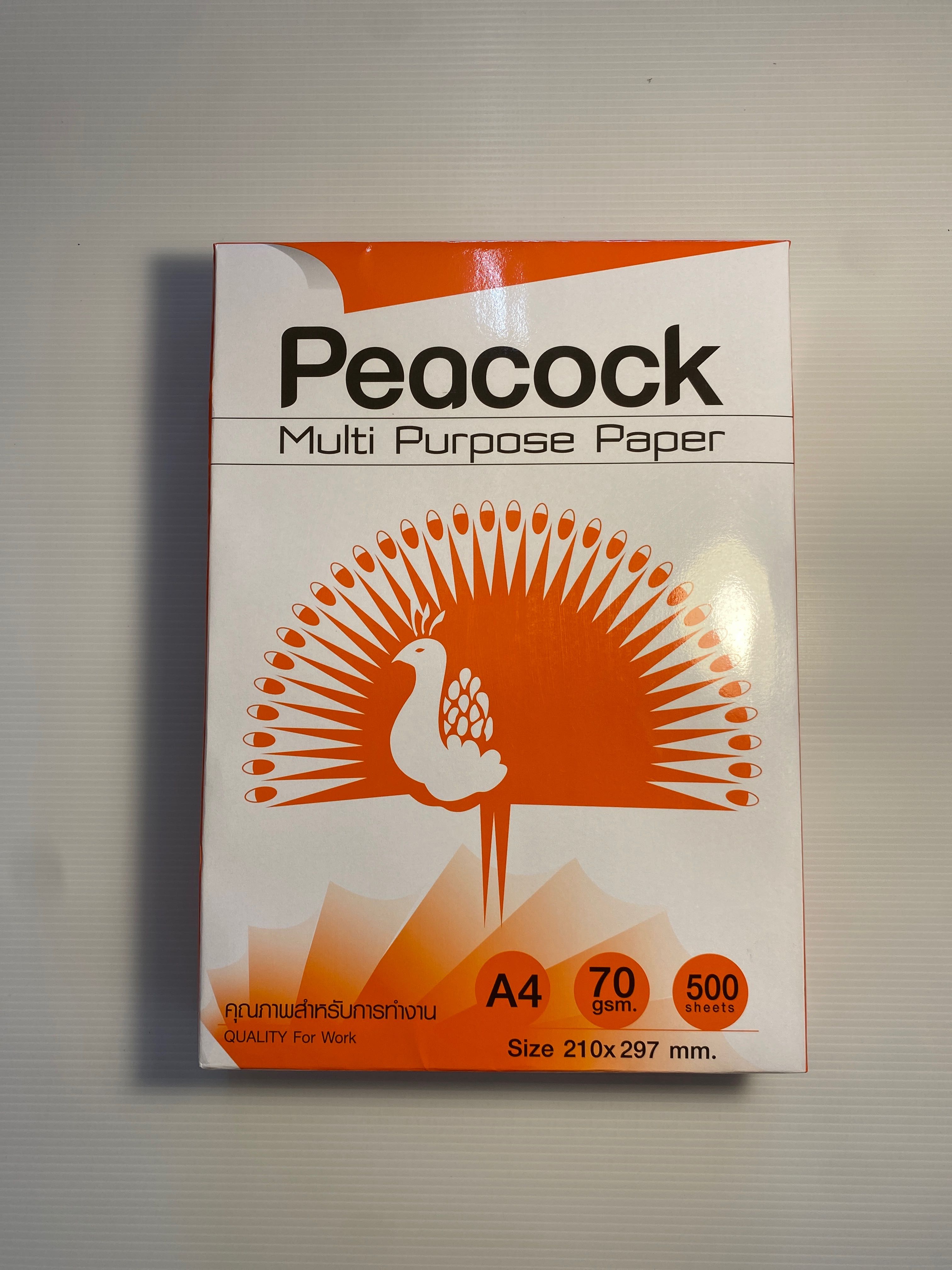 Peacock กระดาษ A4  70gsm. 500แผ่น