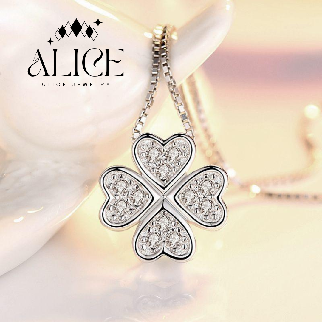 Alice Jewelry สร้อยคอเงิน S925 รุ่น Lucky Clover Necklace (N01)