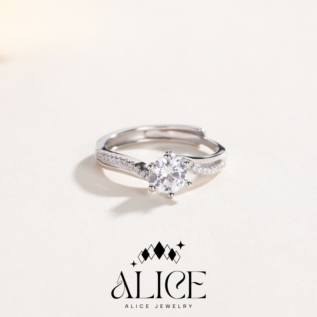 Alice Jewelry แหวนเงิน S925 รุ่น Nifty Ring (R09)