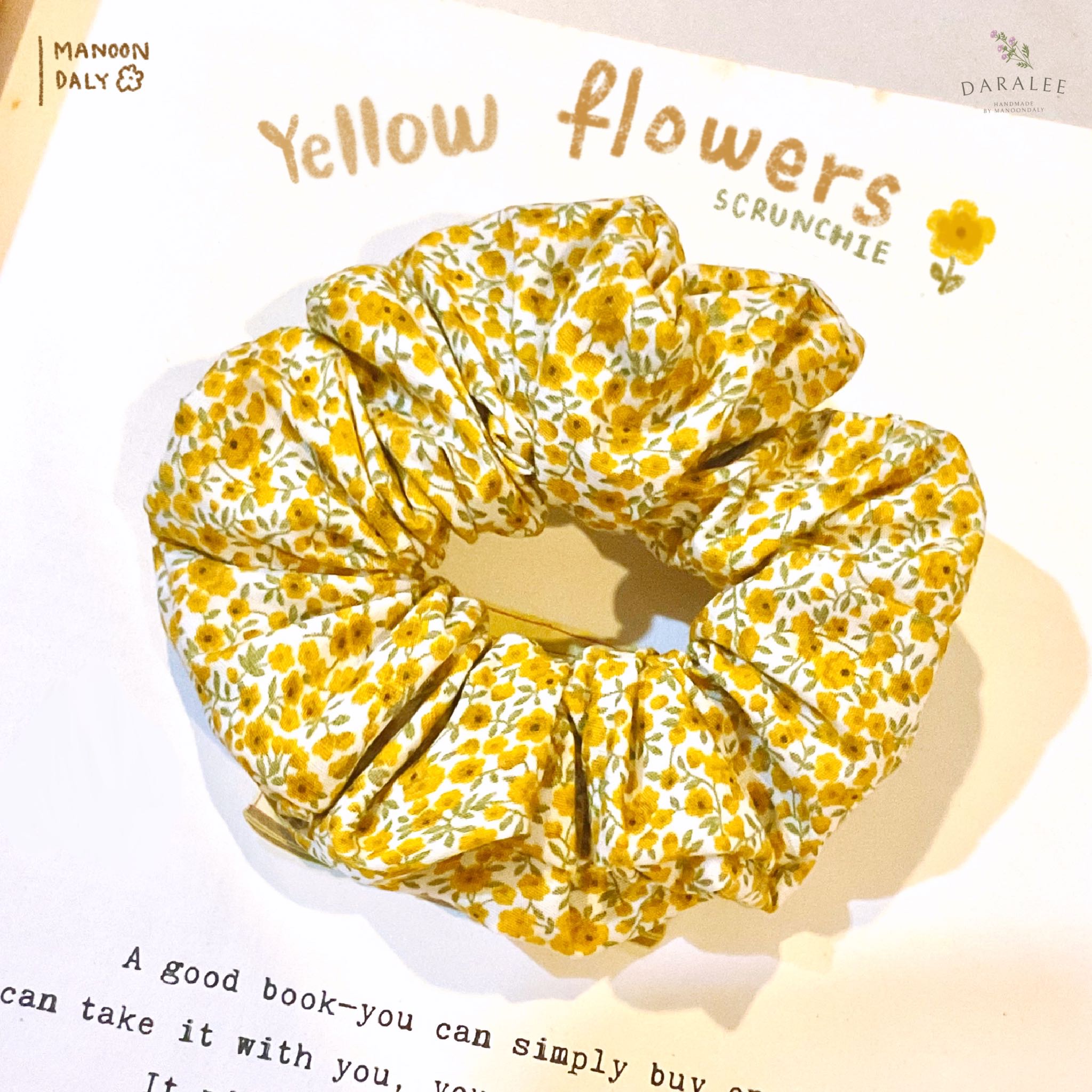 Scrunchie | Yellow Flower 🌼 