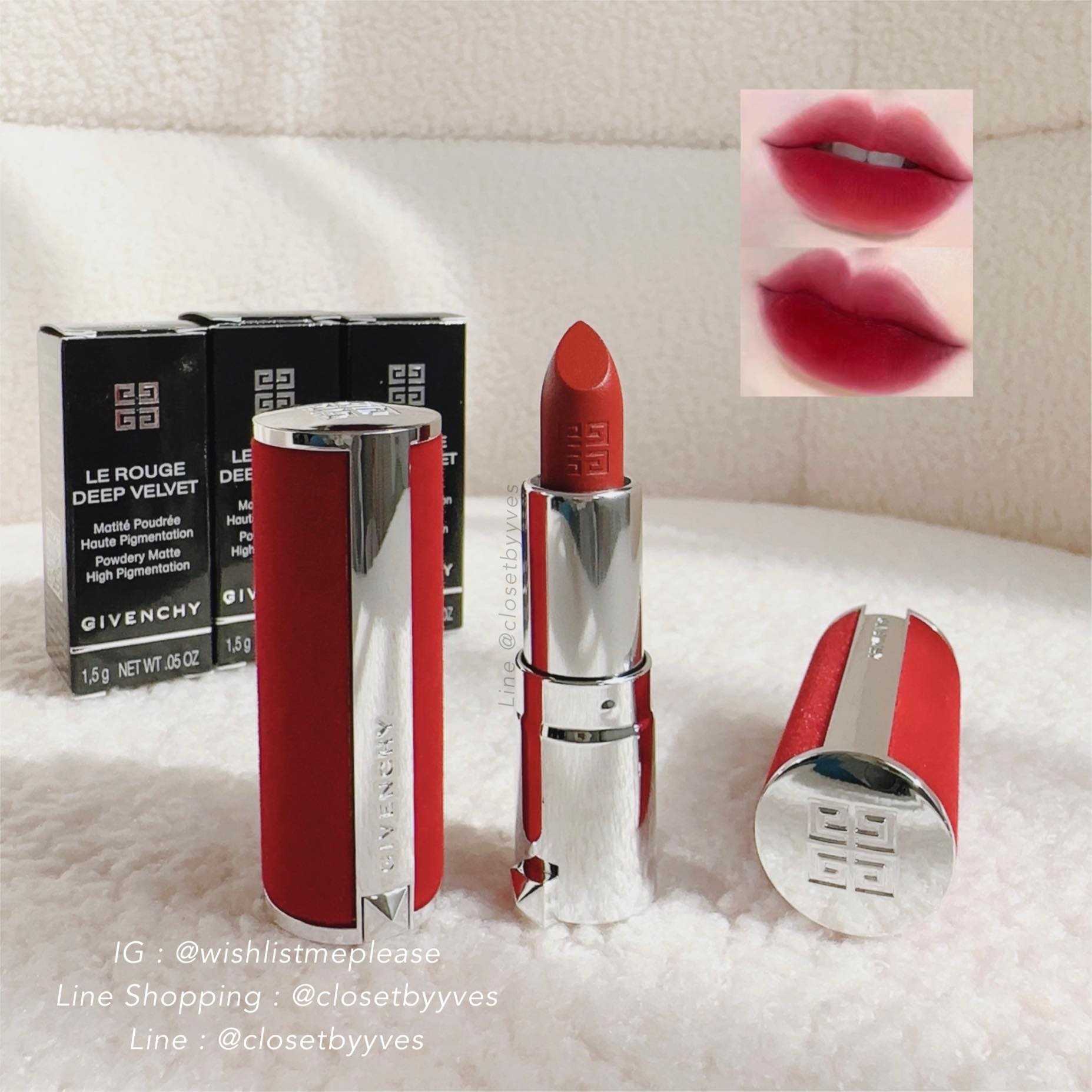 GIVENCHY Le Rouge Deep Velvet Lipstick 1.5g. เบอร์ 37