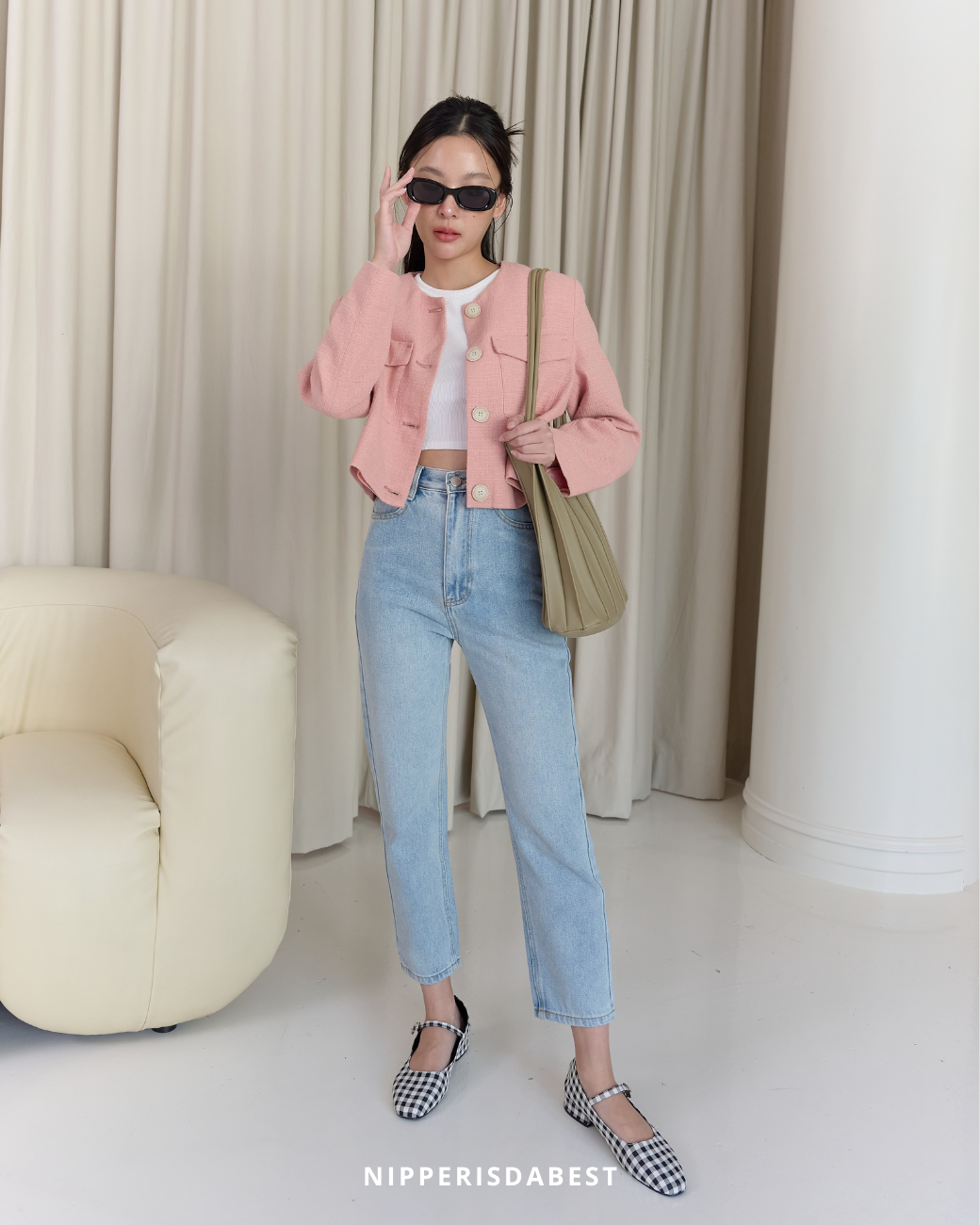 NIPPERISDABEST กางเกงยีนส์รุ่น Ninja Jeans (สี Light Blue) #244L