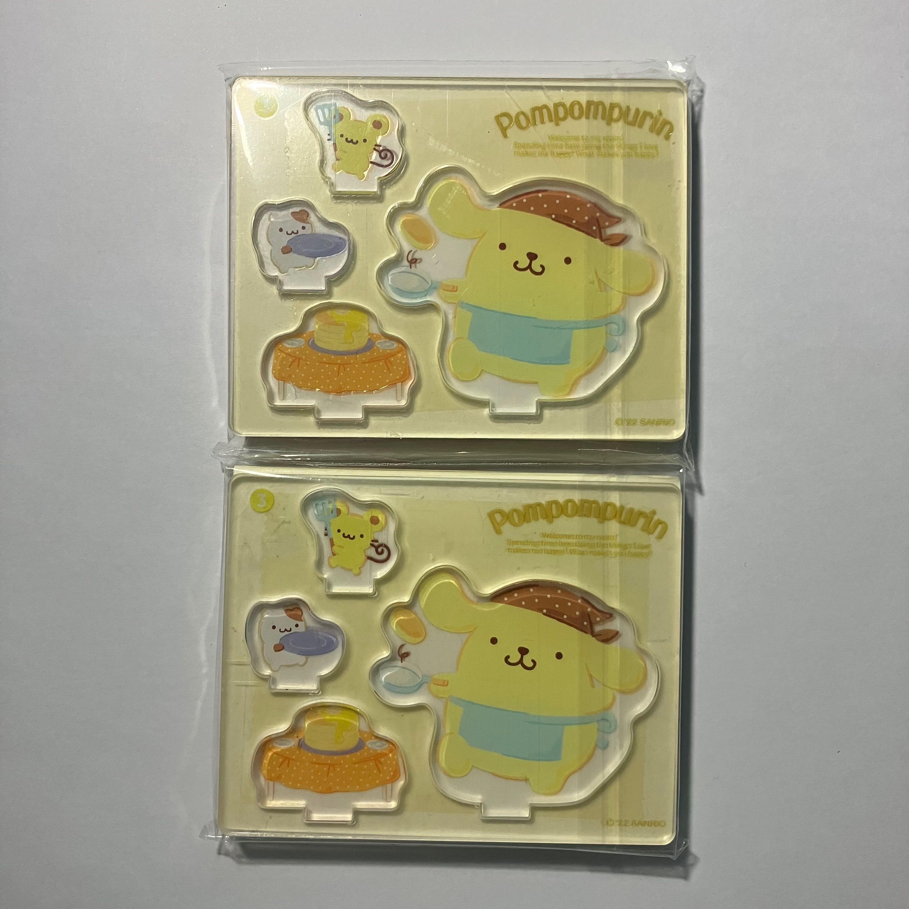 พร้อมส่ง sanrio pompompurin acrylic stand + jelly bean