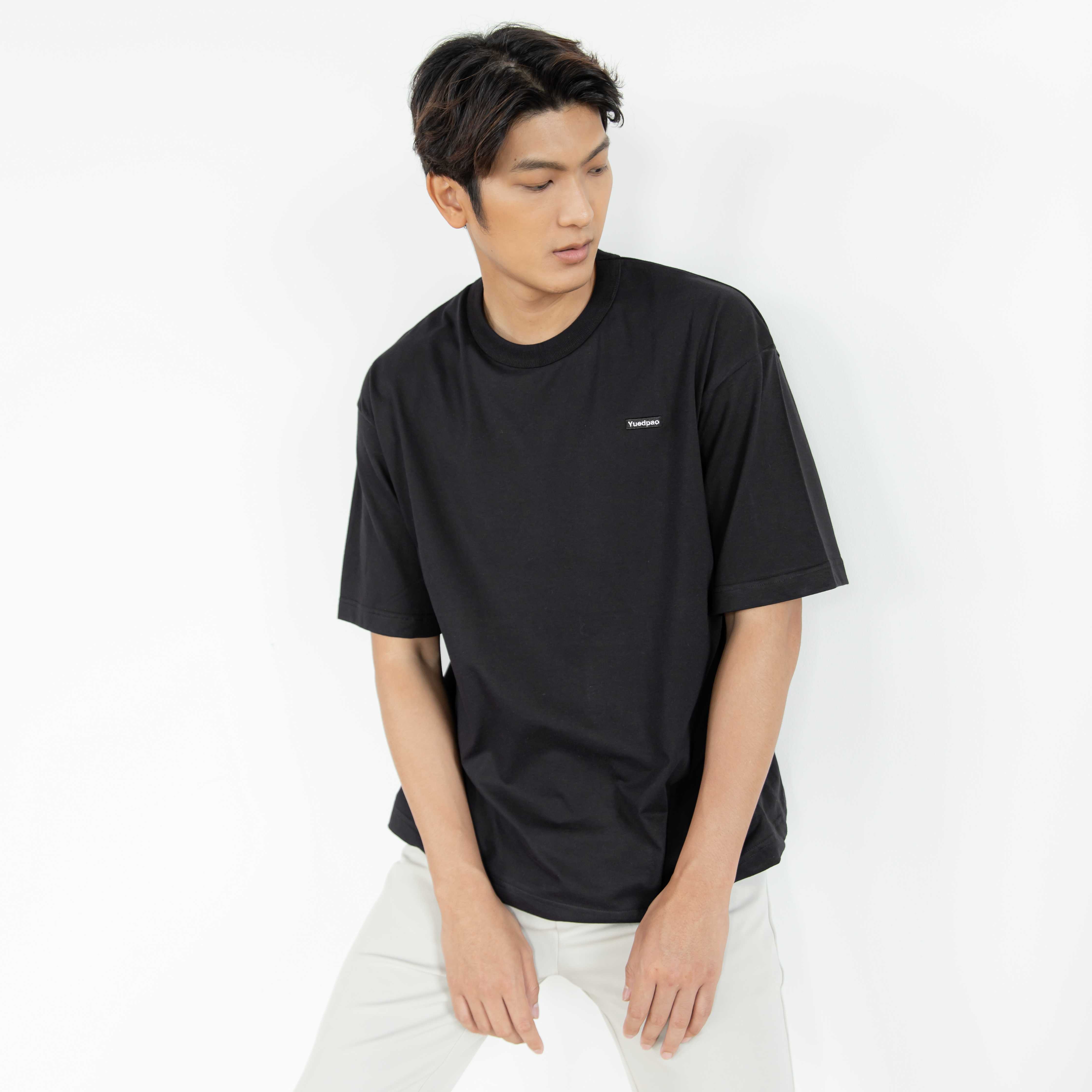 Yuedpao เสื้อยืด OVERSIZE Signature Oversize_ สี Black