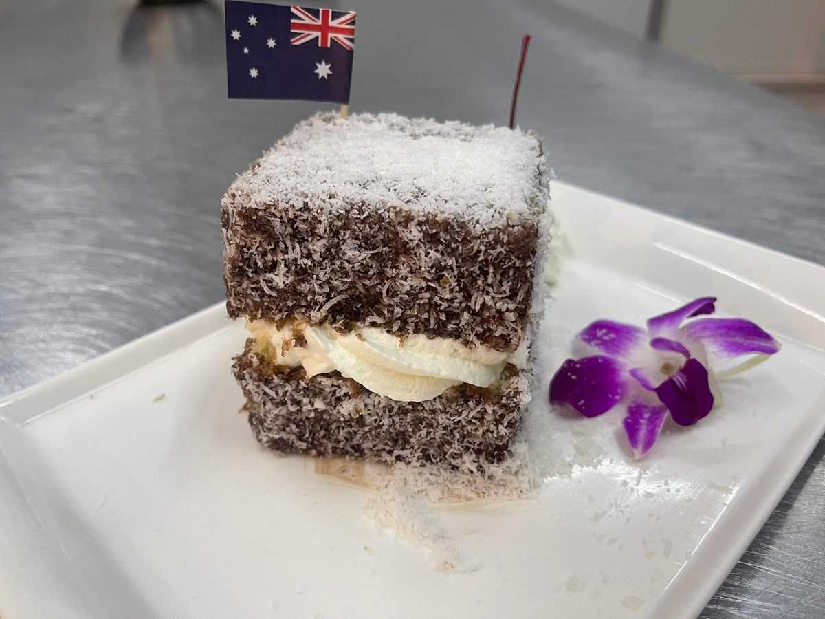 CHOCOLATE LAMINGTON ( NO CREAM )