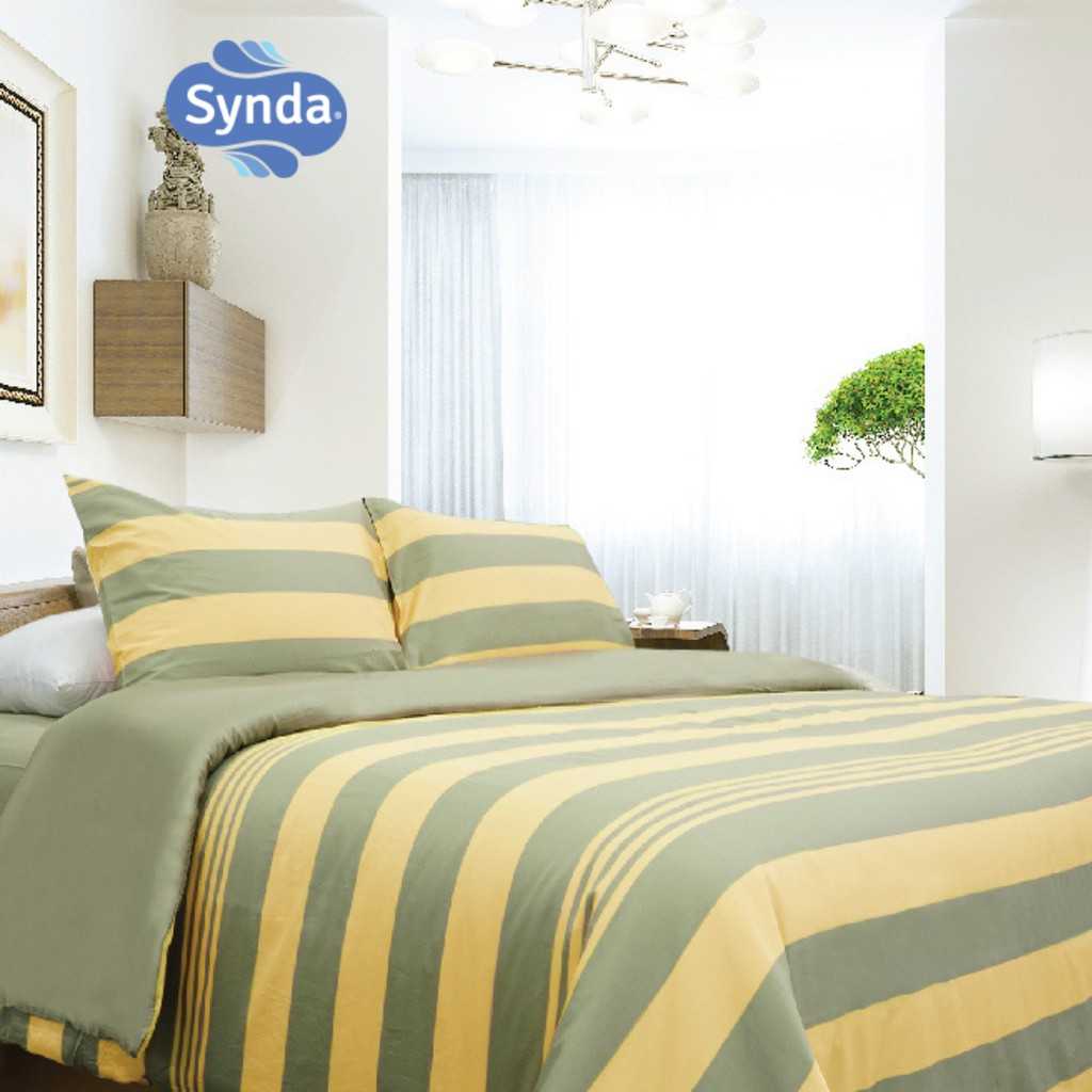 Synda ผ้าปูที่นอน Cotton 100 % Satin 500 เส้นด้าย รุ่น SMOOTHLY GREEN