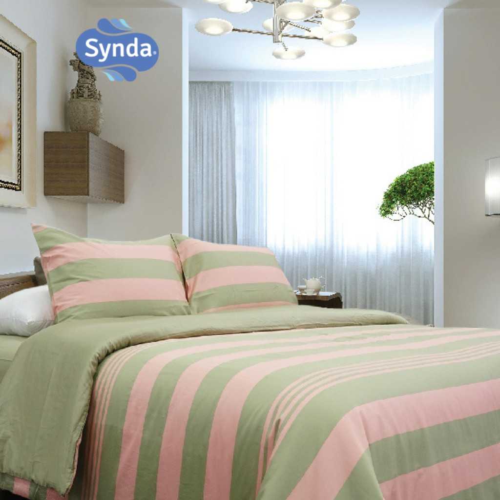 Synda ผ้าปูที่นอน Cotton 100 % Satin 500 เส้นด้าย รุ่น SMOOTHLY PINK