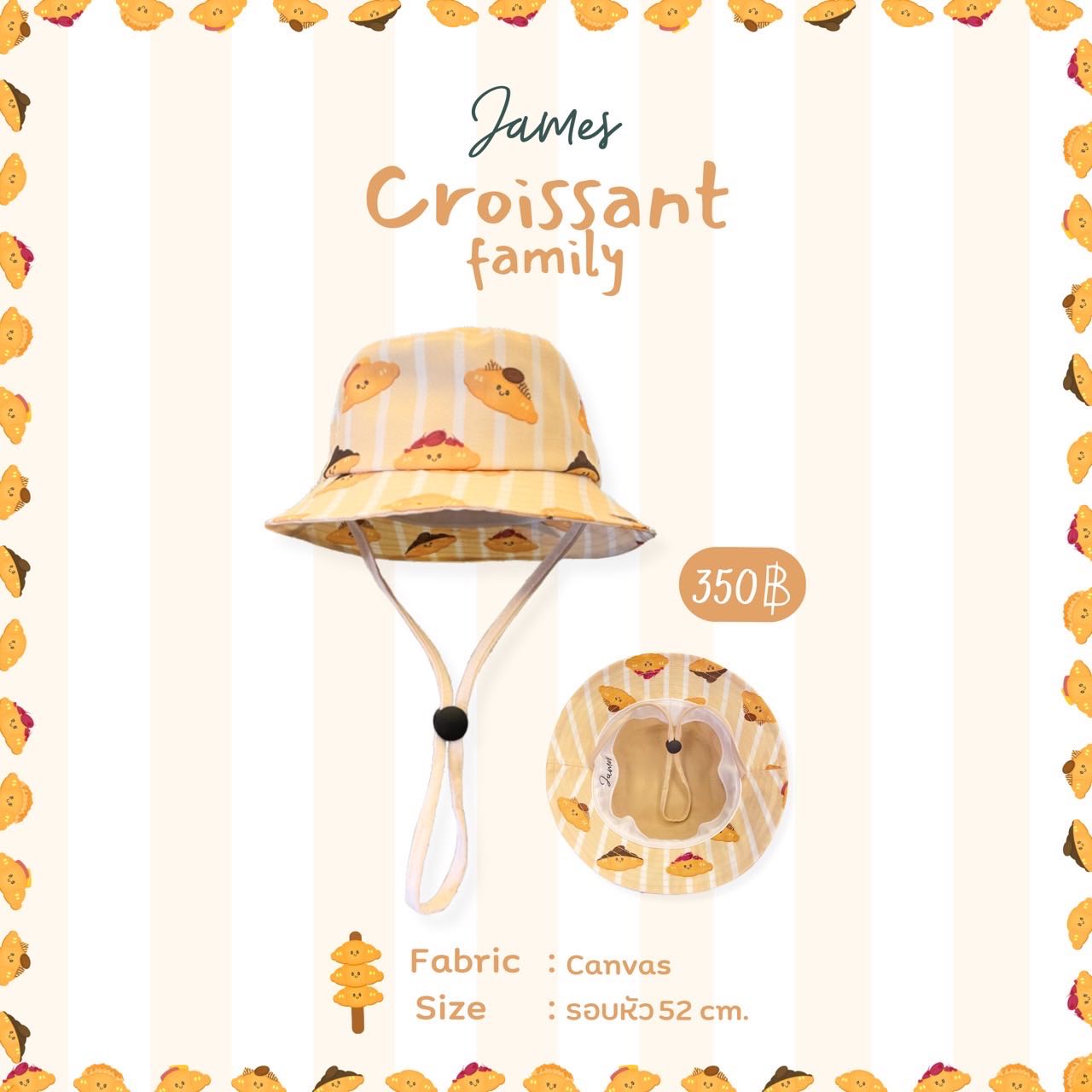 Croissant bucket hat