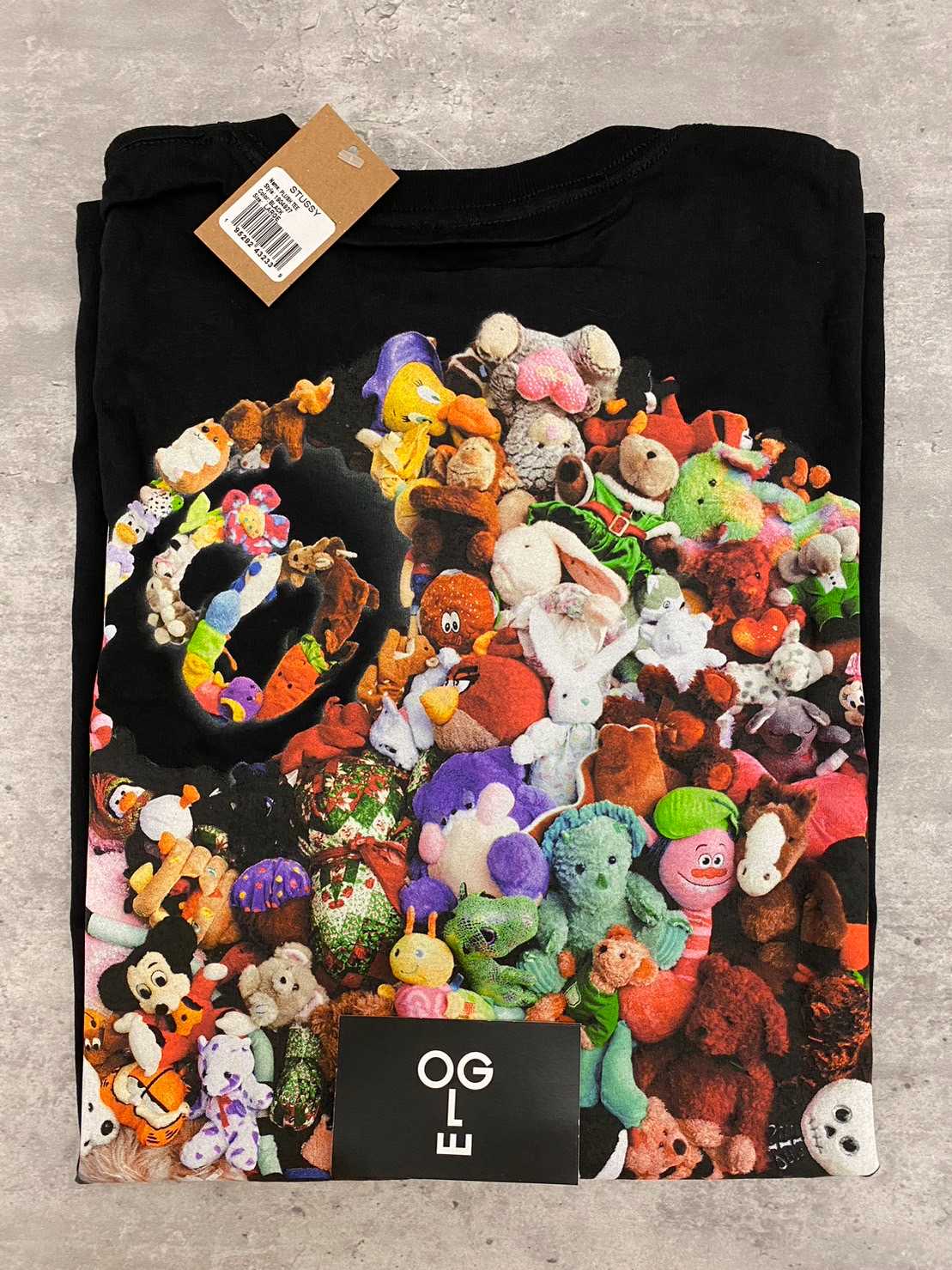 STUSSY PLUSH TEE BLACK