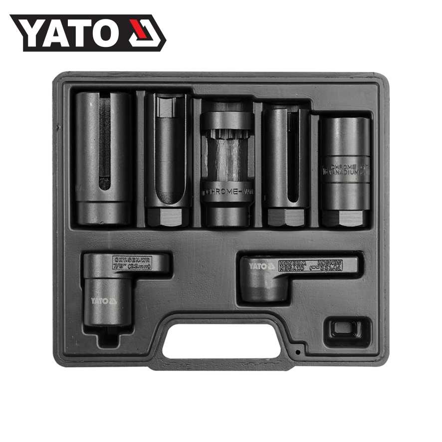 YATO YT-1751 ชุดลูกบล็อก ออกซิเจนเซ็นเซอร์ & หัวฉีดดีเซล 7 ตัวชุด