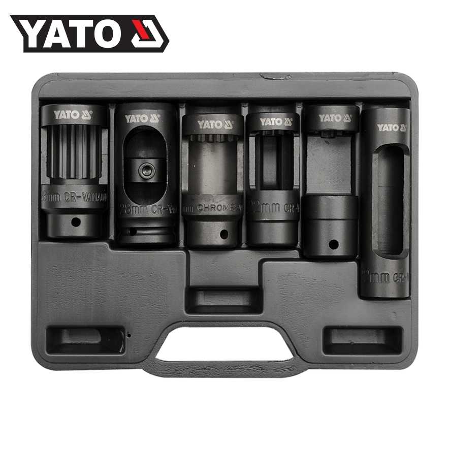 YATO YT-0622 ชุดลูกบล็อก หัวฉีดดีเซล 6 ตัวชุด