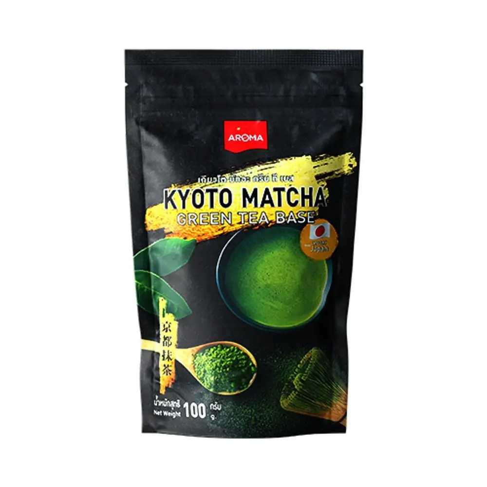 Aroma ชาเขียว ผงชาเขียว ชาเขียวมัทฉะ เกียวโตมัทฉะ - Kyoto Matcha Green Tea base (100 กรัม/ซอง)