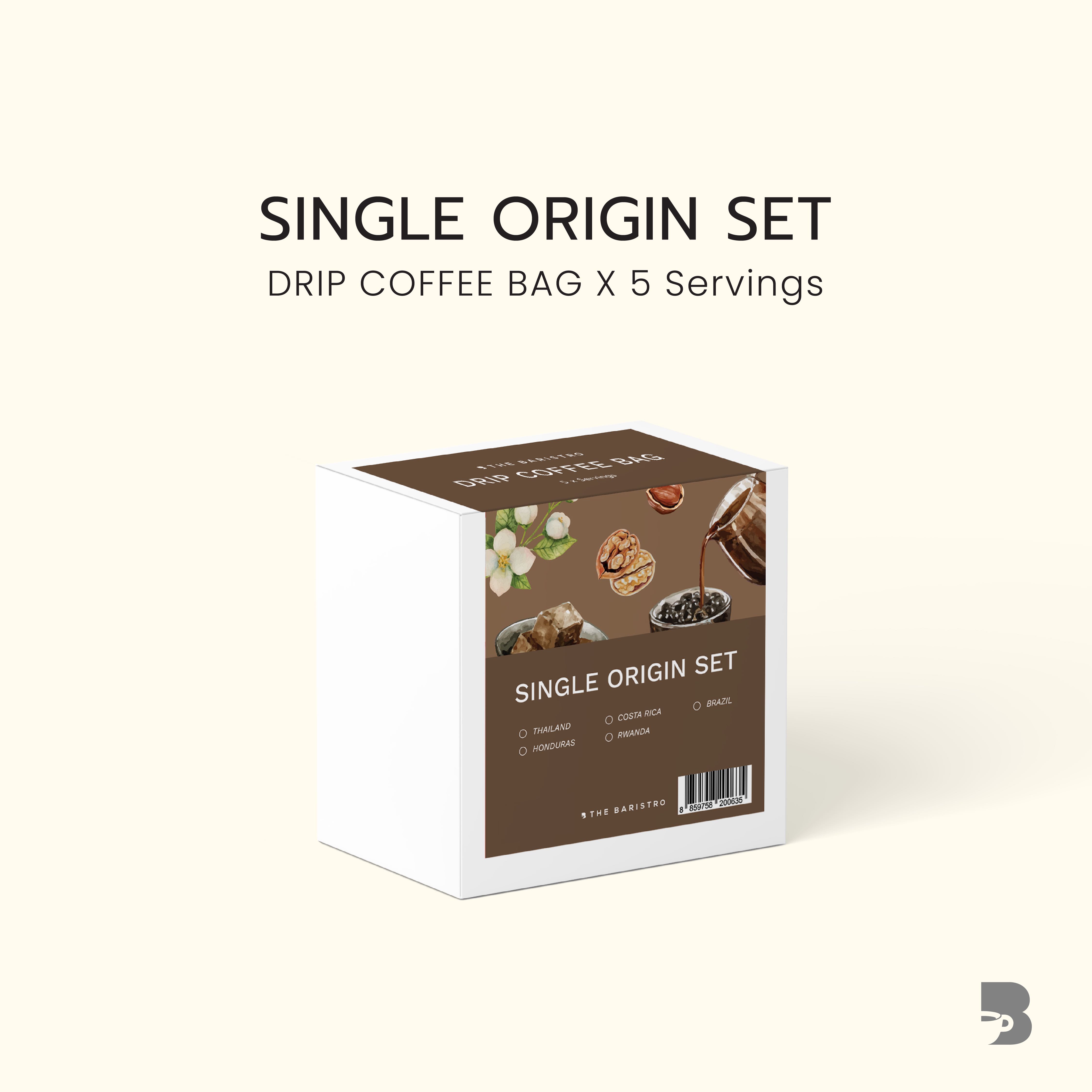 Single Origin Set Drip Coffee Bag (5 Servings)